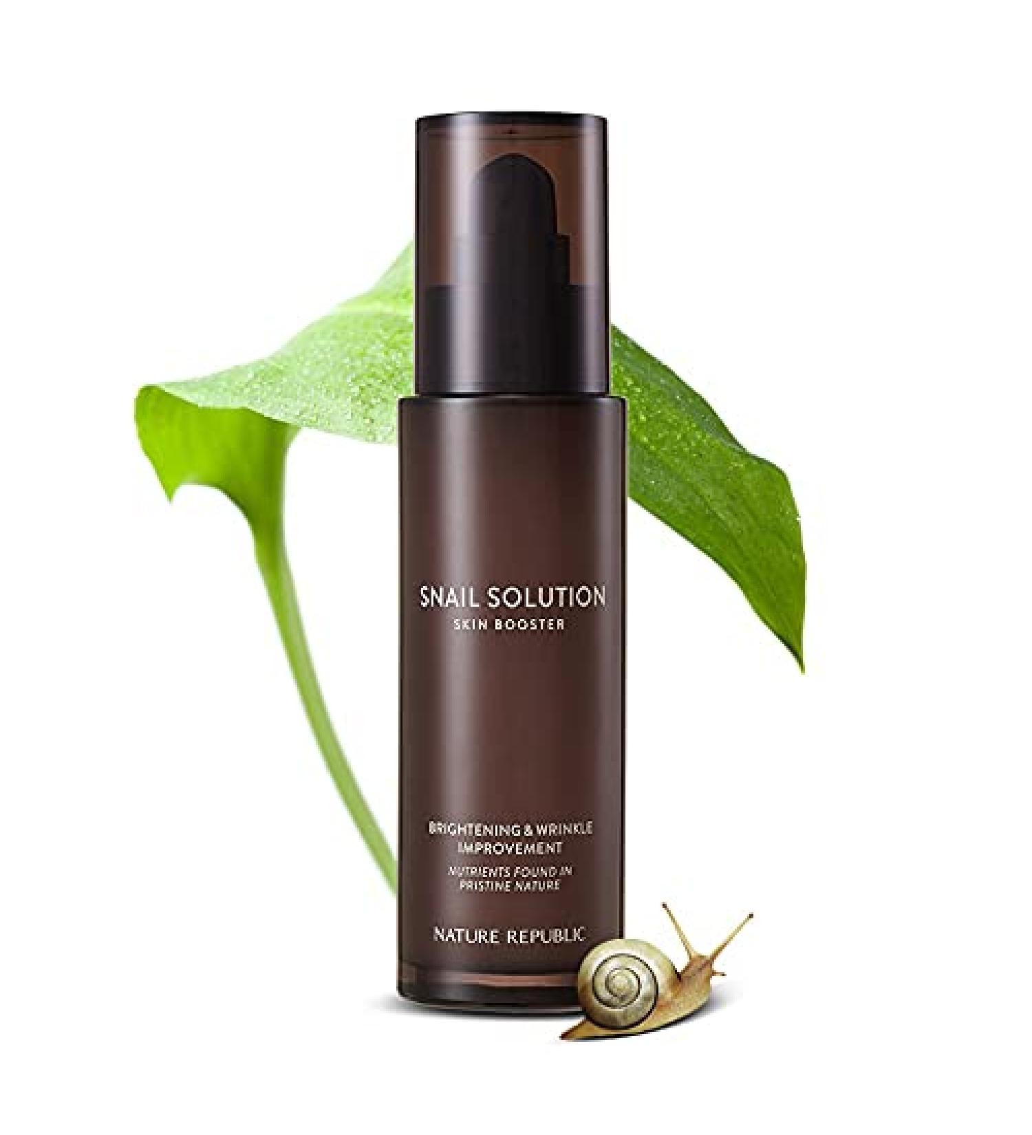 Nature Republic New Snail Solution Skin Booster(130ml) Emulsion(120ml) Cream(52ml) Intensive Skin Care (Skin Booster) - Buy Online on GoSupps.com