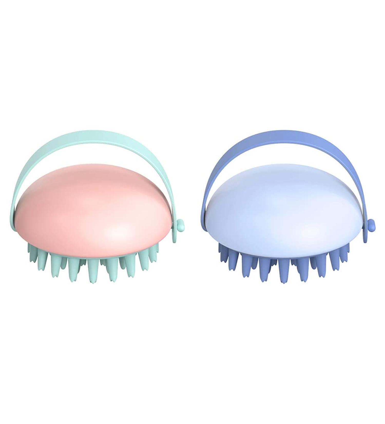 Ikaar Scalp Massage Brush Set - 2 Silicone Shampoo Brushes for Adults Children & Pets - Perfect for Wet & Dry Use | International Shipping - Buy Online on GoSupps.com