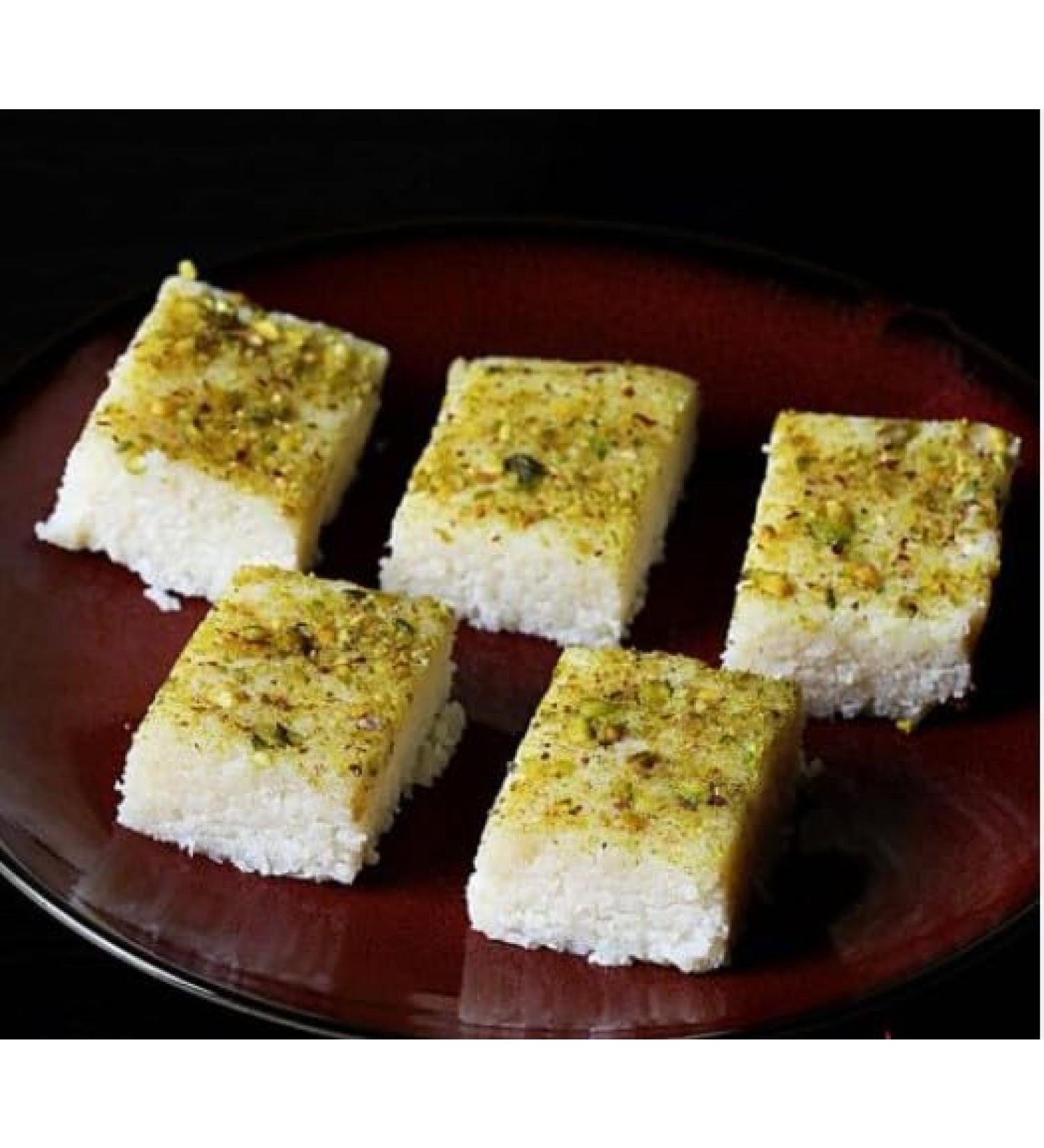Rakhi Diwali Special (Coconut Barfi 400g) Mithai Gift Hamper for Brother Sister Delicious Indian Traditional Sweets Best Gift For All Occasions Tasty Treat For Family & Friends Sold By Kidzbuzz - Buy Online on GoSupps.com