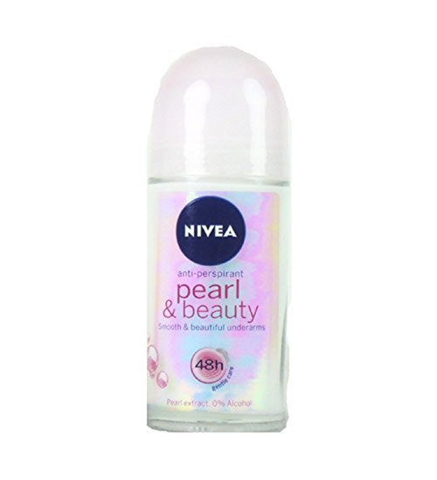 Nivea Deodorant Roll-on 1.7 Fluid Ounce (PEARL & BEAUTY SINGLE)