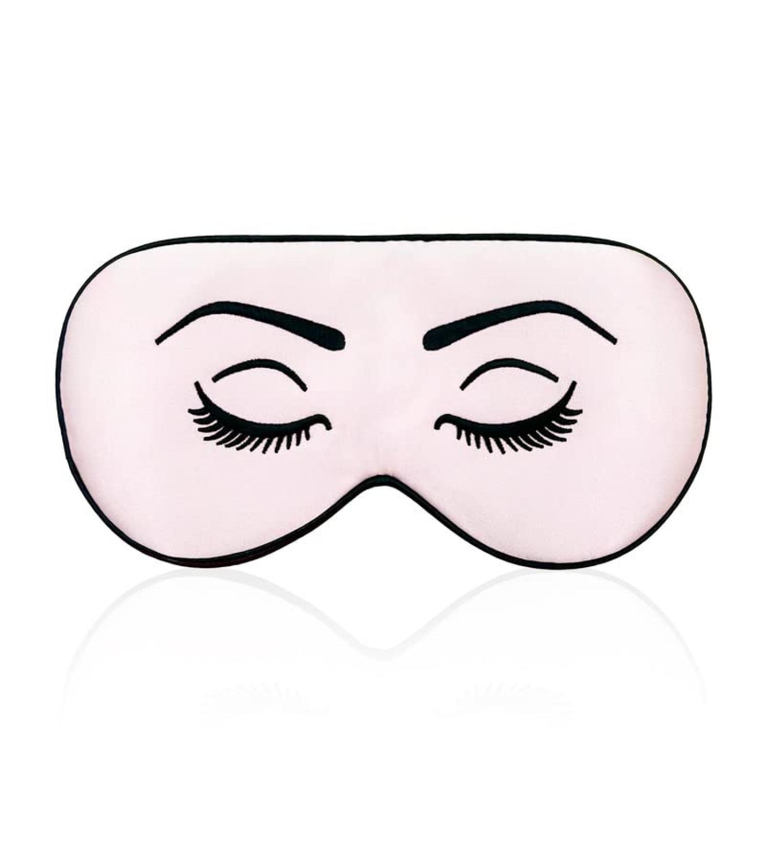 Townssilk 100% Silk Sleep Mask with Adjustable Strap - Comfortable & Super Soft Eye Mask for Ultimate Sleeping Aid | CreepyEyelash - Buy Online on GoSupps.com