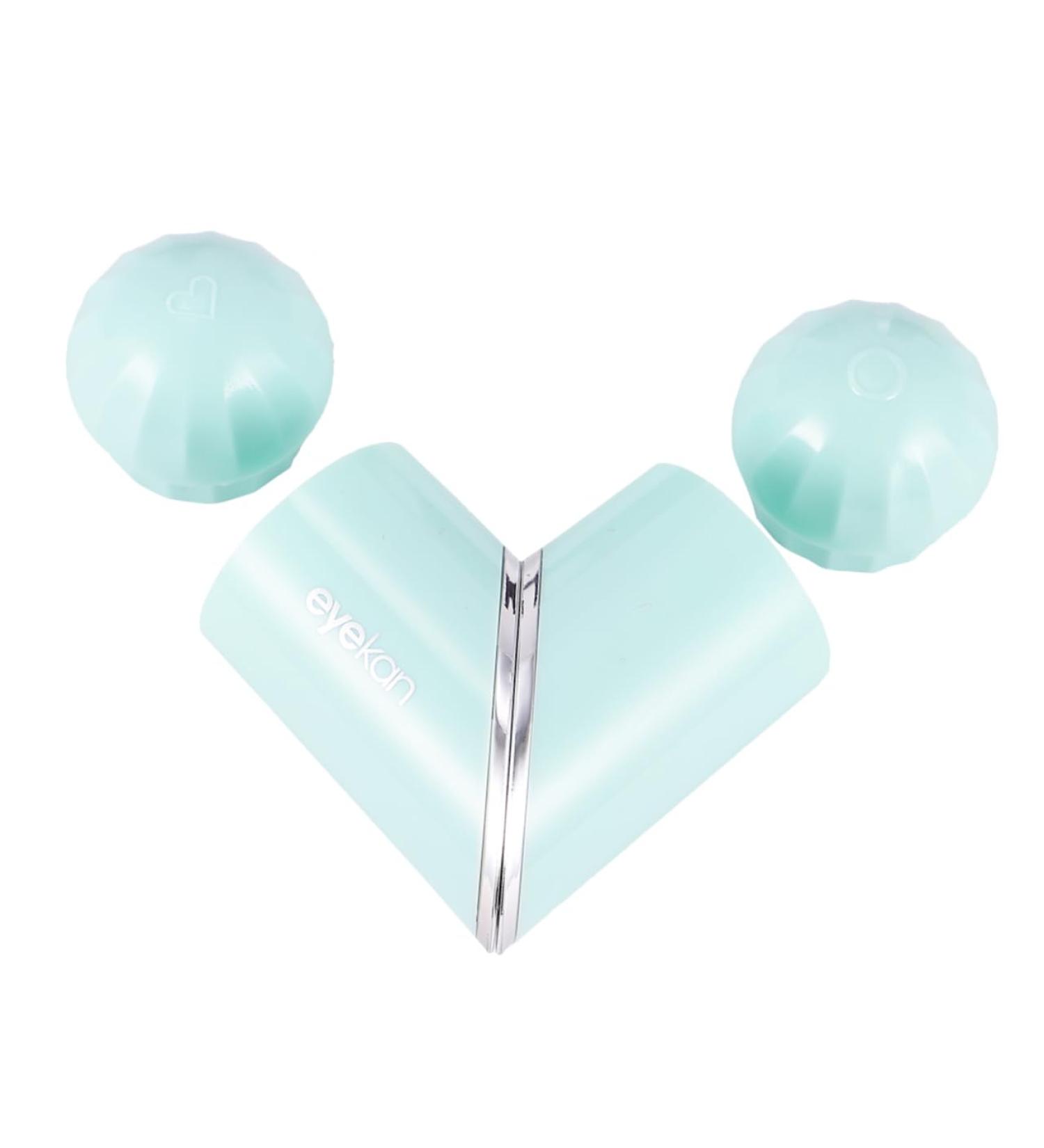 Solustre Heart-Shaped Contact Lens Case - Easy Colorful Duplex Box with Container - Plastic Green 9.5x3cm - International Shipping Available - Buy Online on GoSupps.com