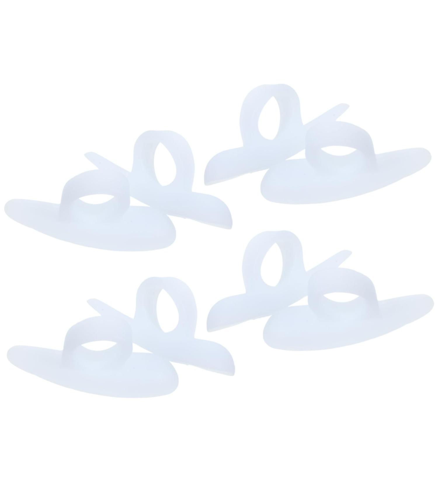 Silicone Gel Toe Separator Cushions - 4 Pairs for Men | Foot Protectors & Orthotics for Hammer Toes - Buy Online on GoSupps.com