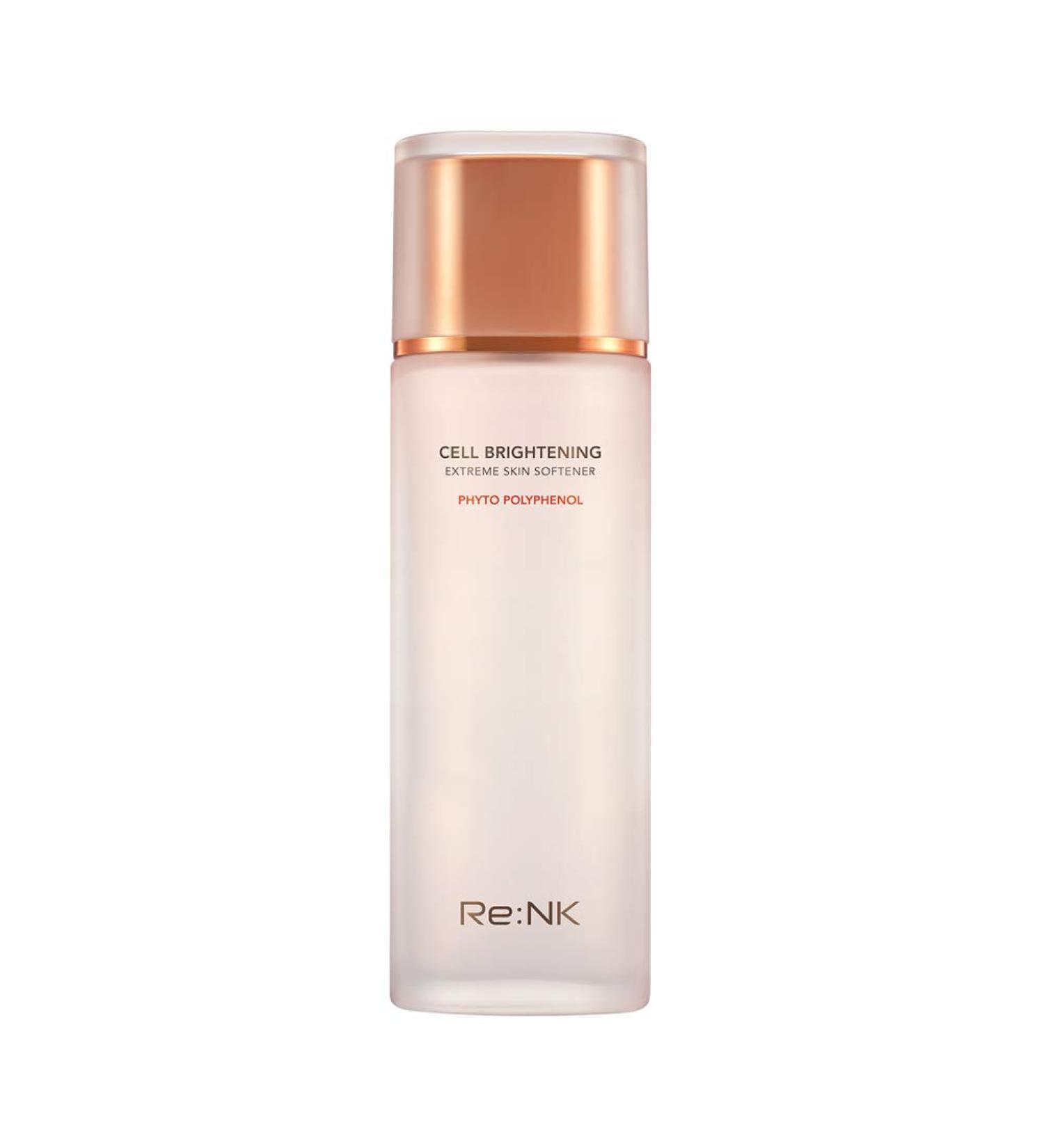 RE:NK Cell Brightening Extreme Skin Softener 150mL150mL / 5.07 fl.oz. - Double Hyaluronic Pearl Brigtening Facail Toner | Phyto Polyphrnol Cell | Korean Skin Care