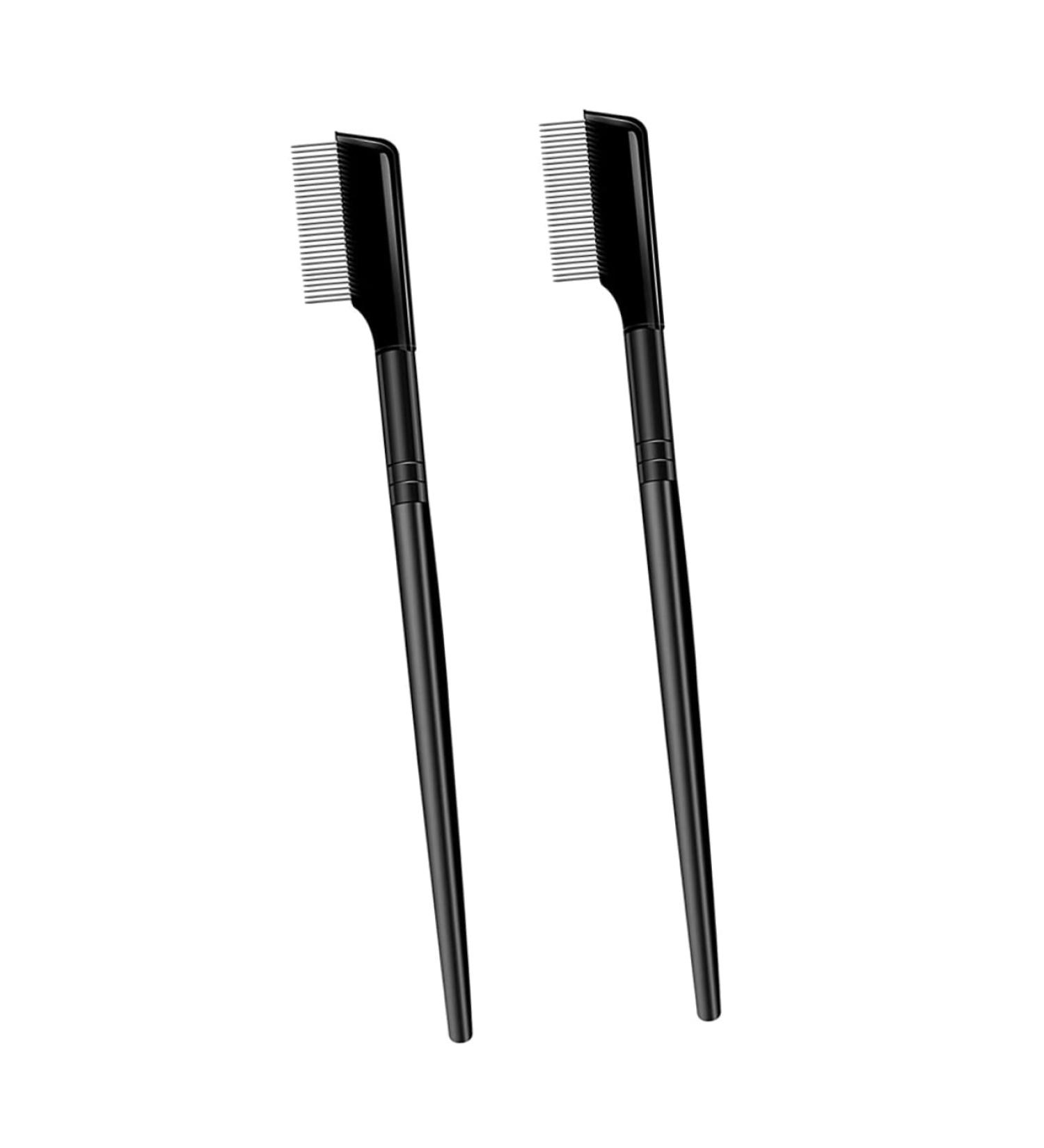 FOMIYES Eyebrow Comb Set - 2pcs Stainless Steel Eyebrow Brush & Applicator for Lash Extensions & Makeup - Buy Online on GoSupps.com