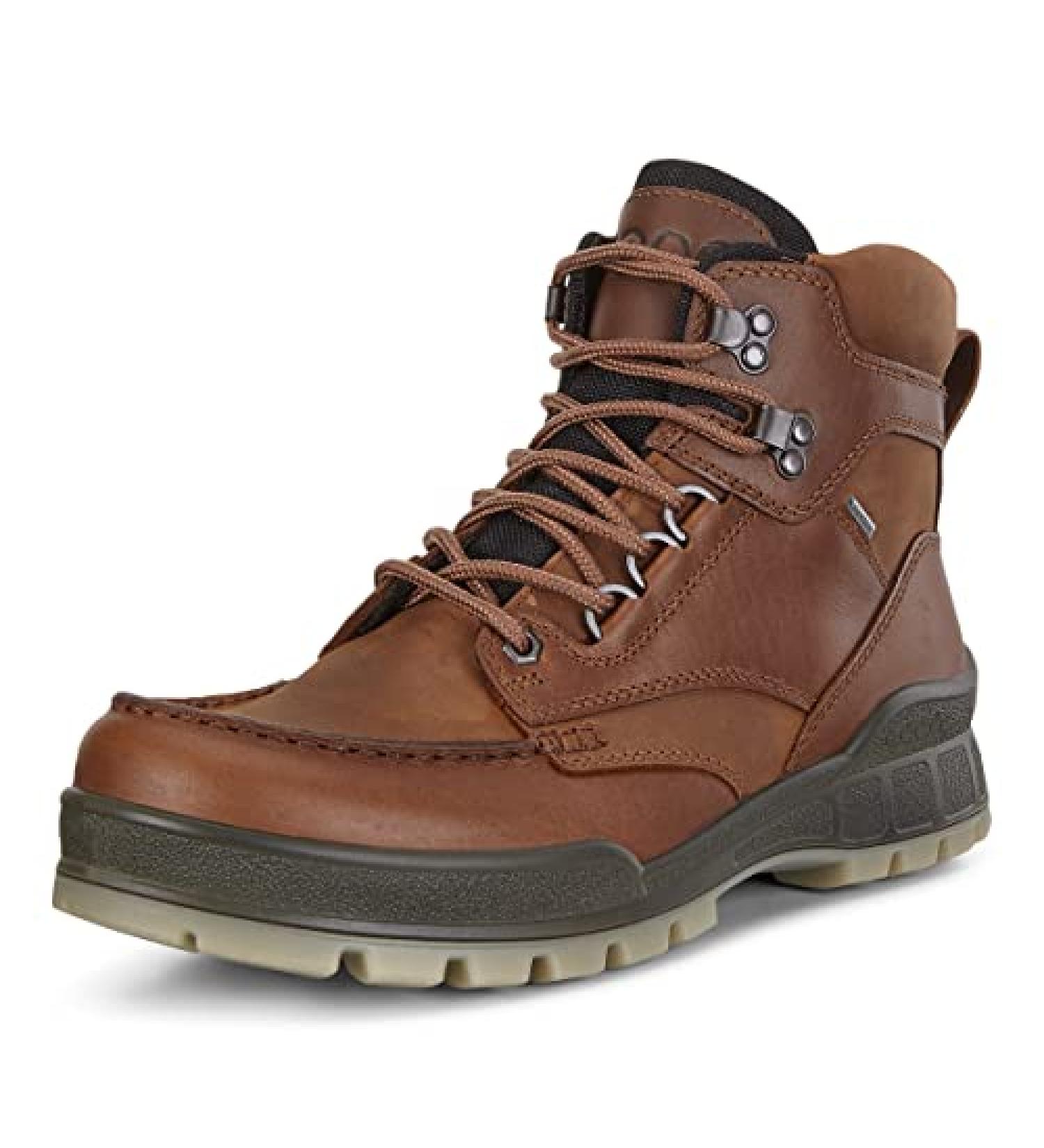 ECCO Men's Track 25 High Gore-tex Waterproof Hiking Boot 13-13.5 Bison/Bison Oil Nubuck - Durable and Waterproof Hiking Boot for Men - Buy Online on GoSupps.com