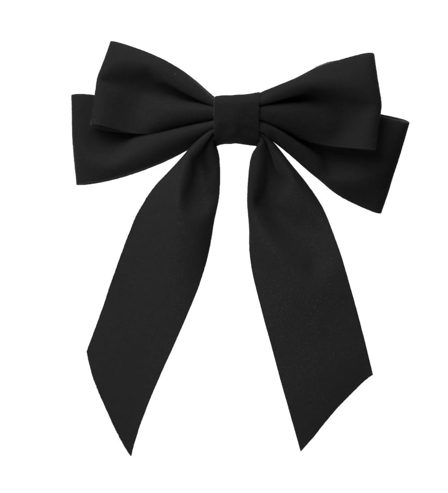 Generic Set of 2 Hair Bow Clips in Black Velvet Set of Clips for Girls Boys and Adults - Buy Online on GoSupps.com