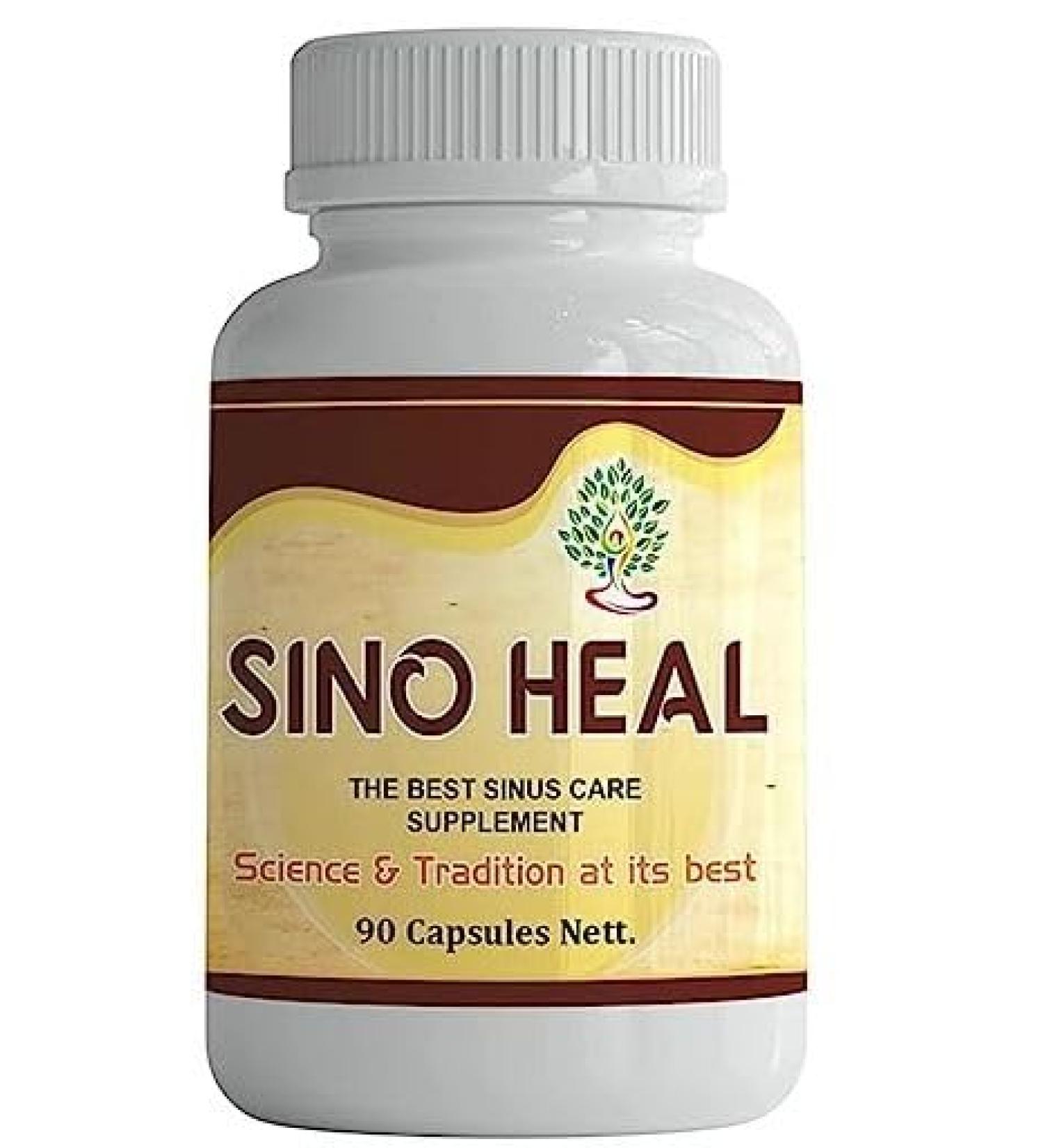 Sino Heal Sinusitis Relief Capsules - 90 ct | Herbal Extract for Nasal Congestion - Buy Online on GoSupps.com