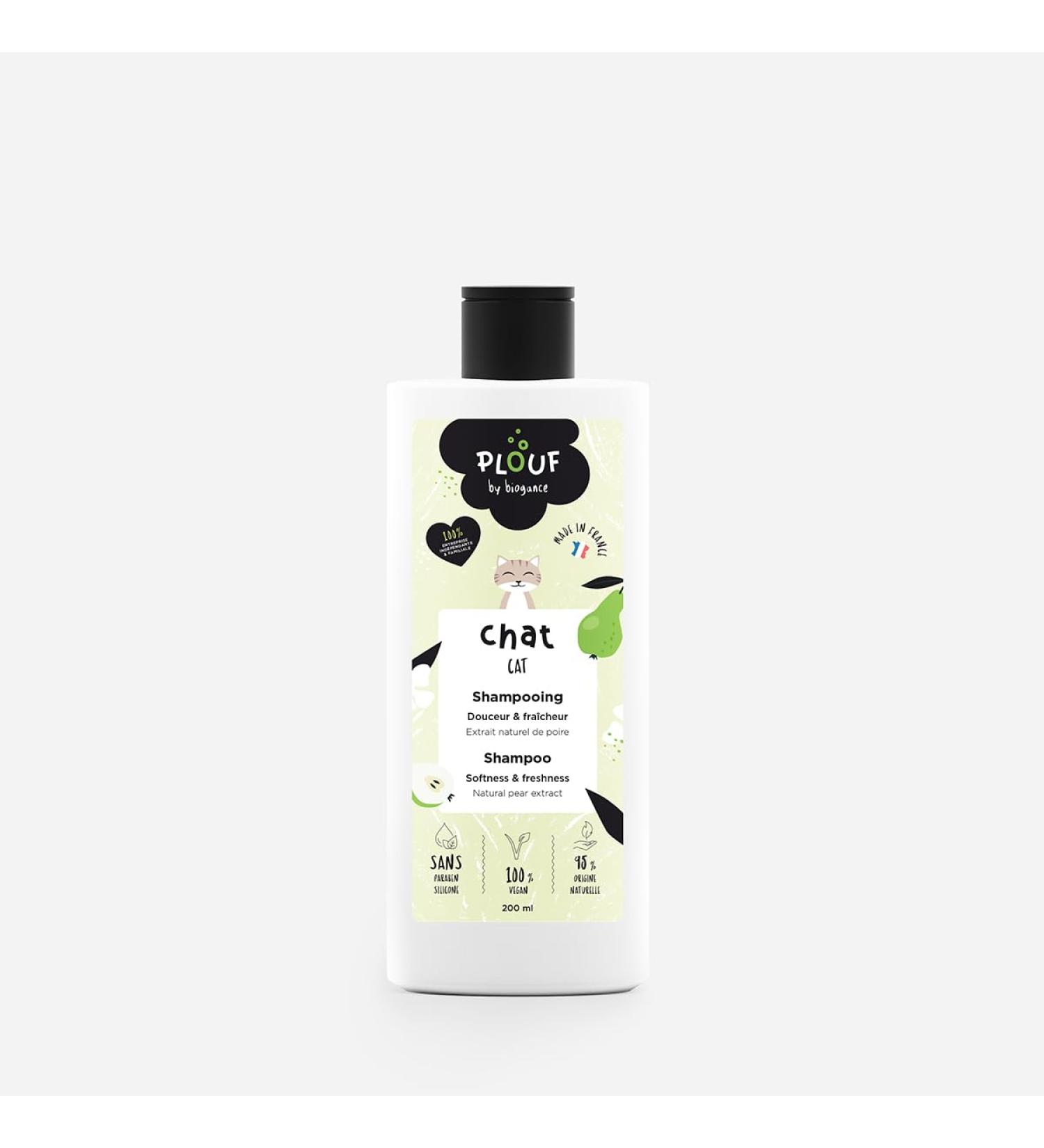 Biogance PLOUF - Cat Shampoo Fragrant Paraben Free and Silicone with Natural Ingredients 200 ml