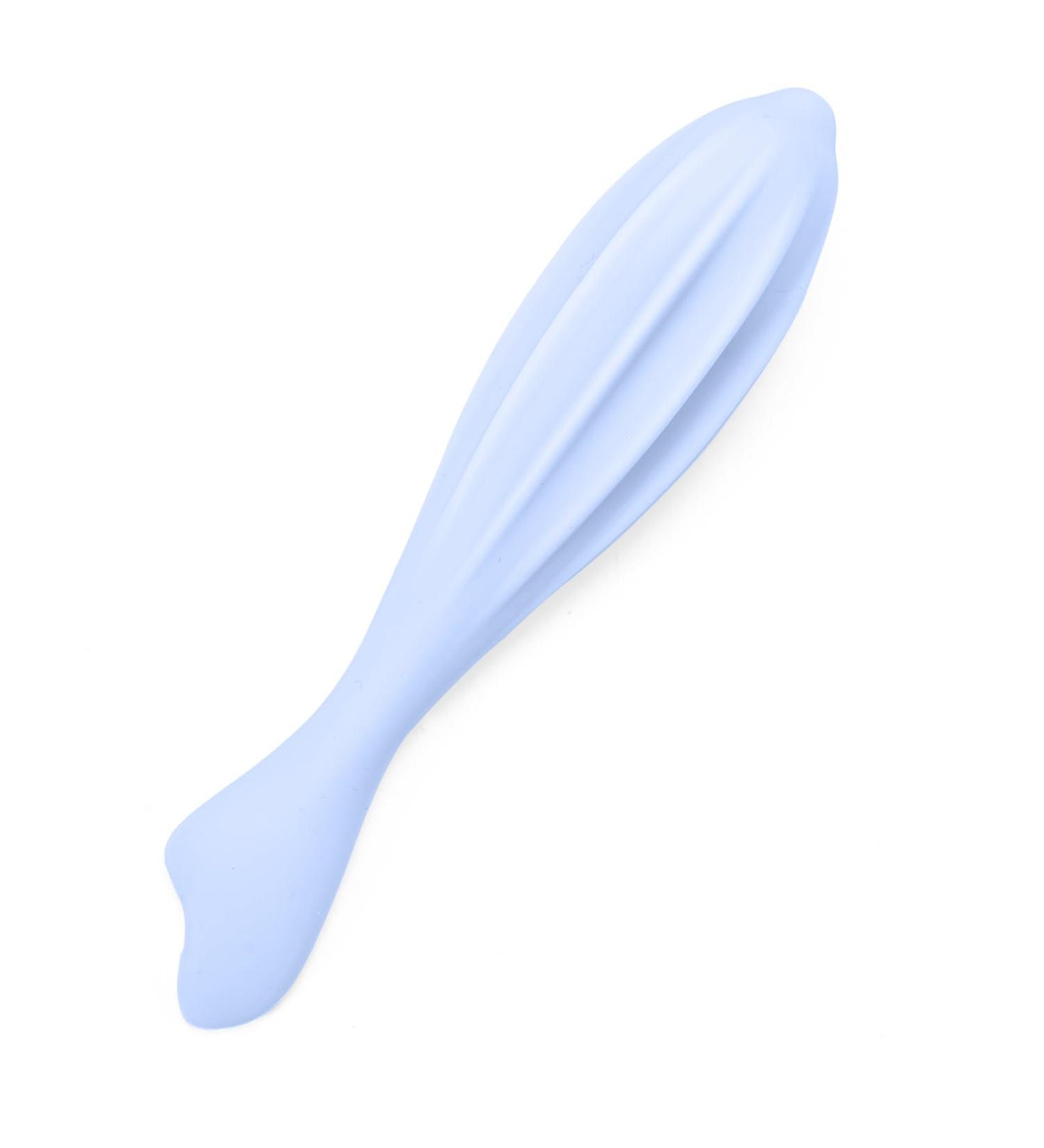 Silicone Face Massage Scooter - Pear-Shaped Facial Device for Skin Tightening & Muscle Relief | Elegant Blue Design - Shop Internationally - Buy Online on GoSupps.com