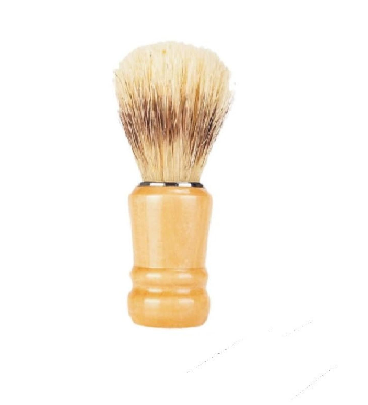 Handmade Badger Hair Shaving Brush | Elegant Design | Professional Pure Bristle Brush for Men | Wood Shaving Brush - Buy Online on GoSupps.com