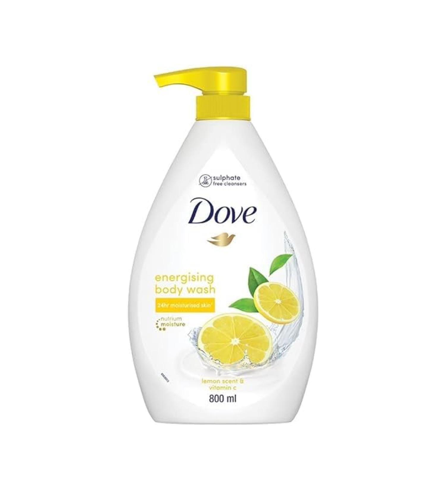 Do.vee Energising Body Wash - Nourishing Vitamin C & Lemon Scent | Paraben & Sulfate Free | 800ml Plant-Based Cleanser - Buy Online on GoSupps.com
