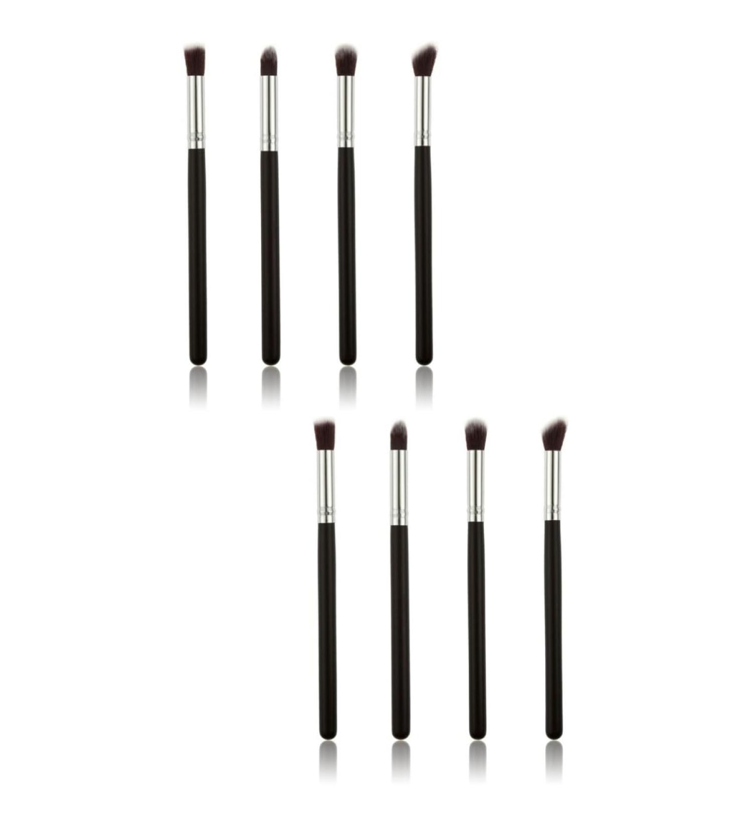 Healeved 8 Pcs Eye Make-up Brush Kit Theive Cosmetics Eye Shadow Brushes Makeup Tool Lip Scrubber Brush Black - Buy Online on GoSupps.com