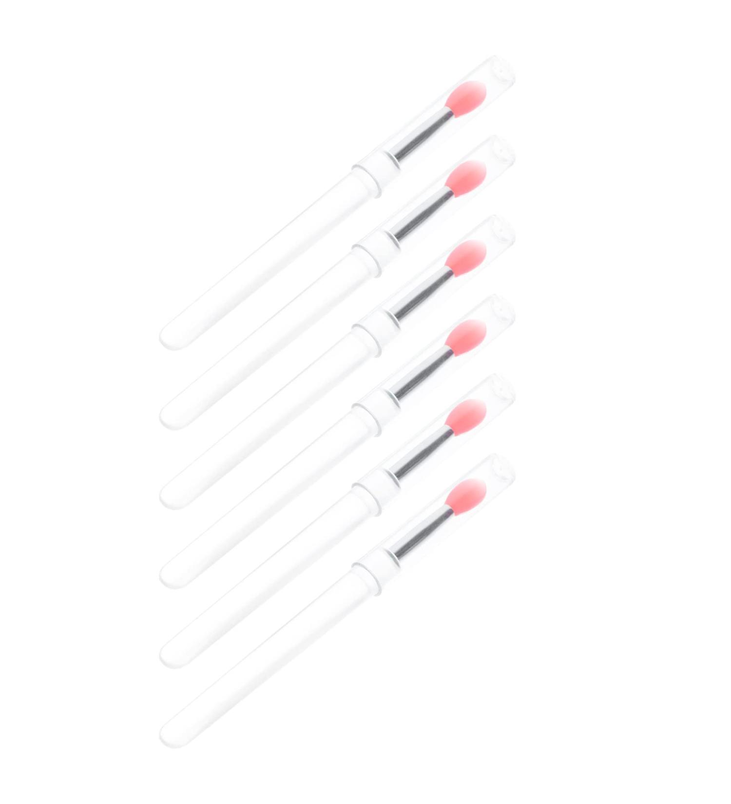 6pcs Silicone Lip Brush Set - Lipstick & Eyeshadow Applicator for Perfect Makeup - Buy Online on GoSupps.com