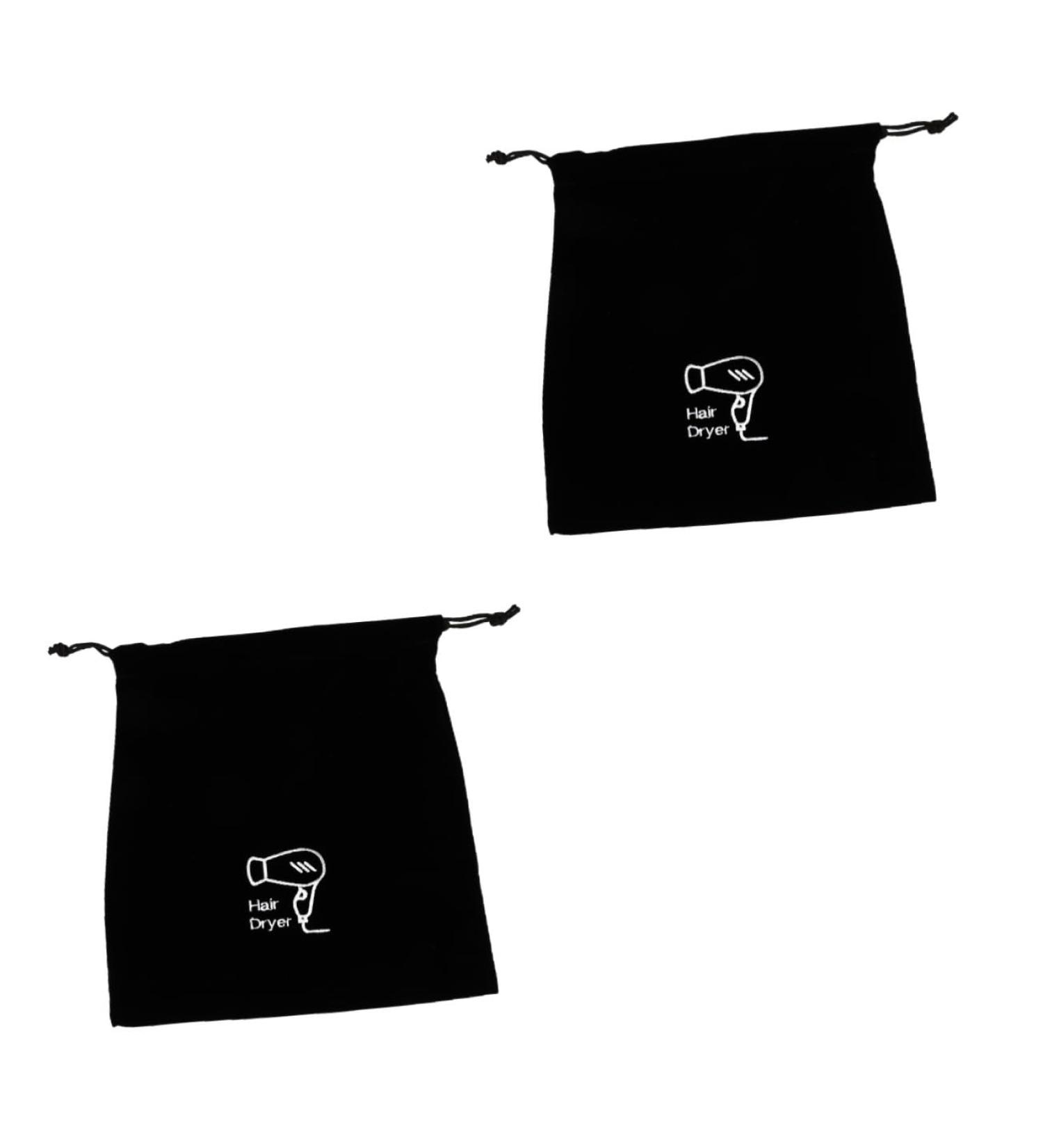 Didiseaon 2 Pcs Hair Dryer Storage Bag Purse Storage Organizer Hairdryer Plush Tool Drawstring Bag Flannel - Buy Online on GoSupps.com