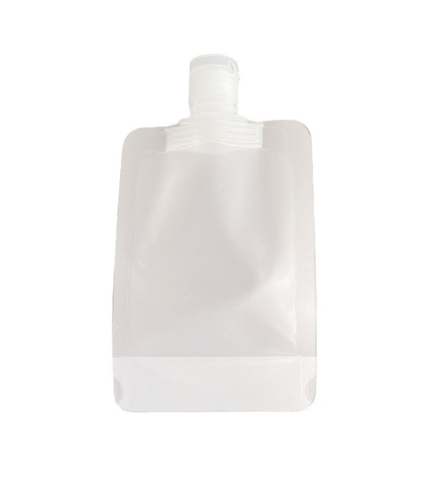 Travel Cosmetic Bag Transparent PE Choose 30/50/100ml Size Durable Reusable Design (L) - Buy Online on GoSupps.com