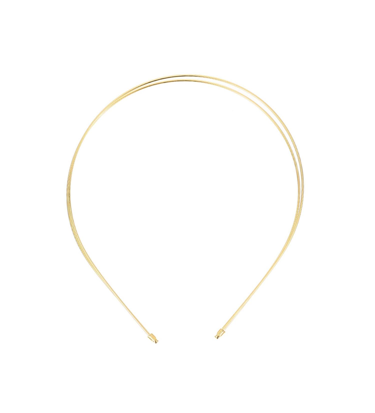 Minkissy 4-Pack Metal Double Terris Elastic Hair Bands - Gold Double Thin Hair Accessories for Women & Girls | Perfect for Weddings & DIY Crafts - Buy Online on GoSupps.com