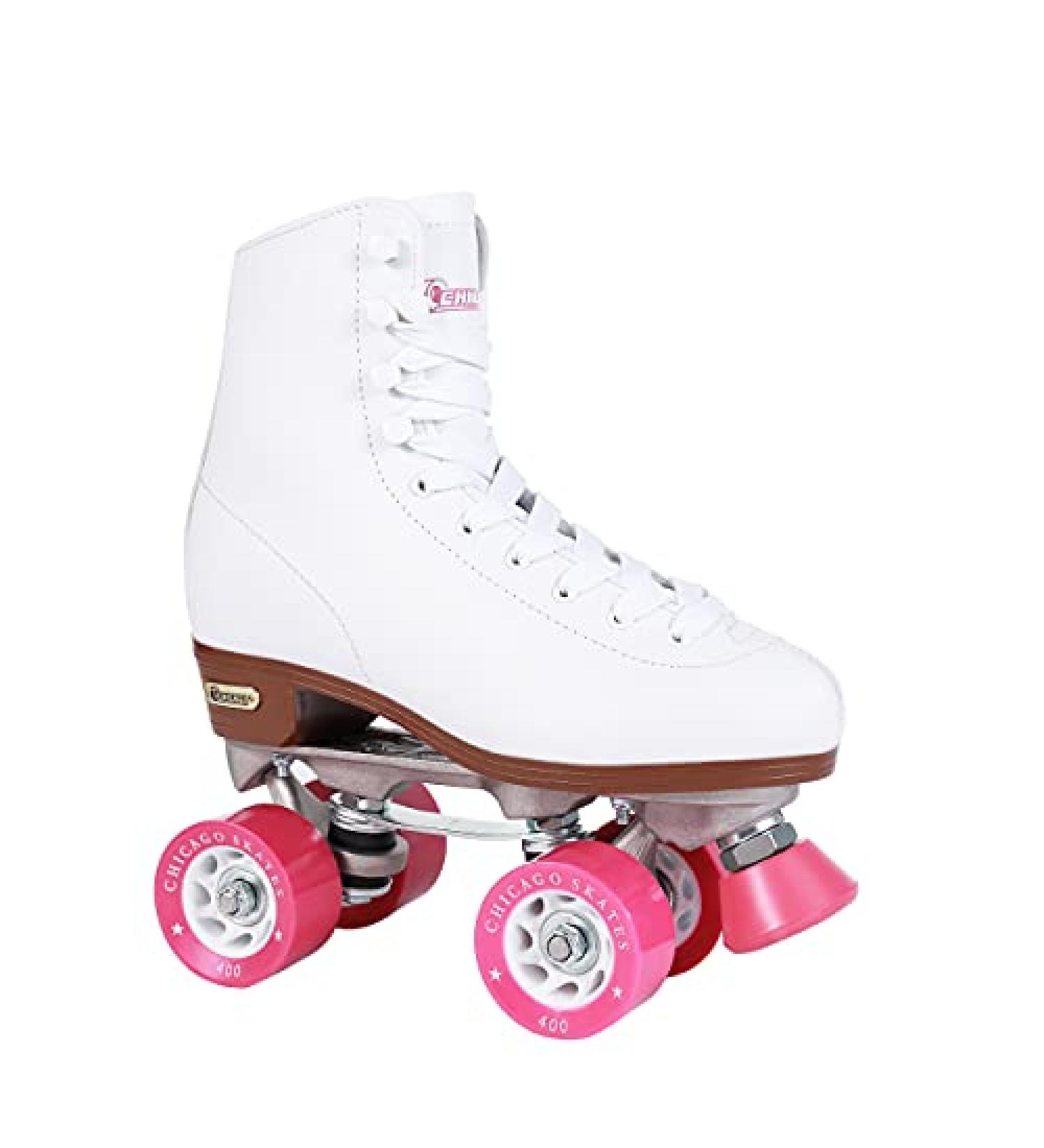 CHICAGO Women's and Girls Premium White Quad Roller Skates - Size 7 - Buy Online on GoSupps.com