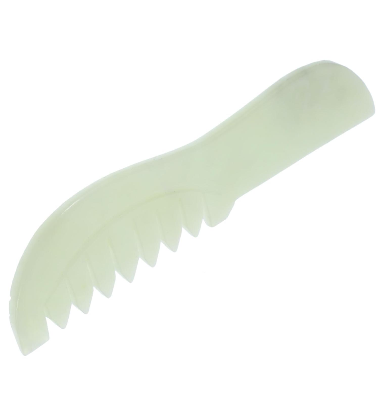 Magiclulu Jade Comb - Premium Skincare Massage Tool for Scalp & Facial Relief | International Shipping Available - Buy Online on GoSupps.com