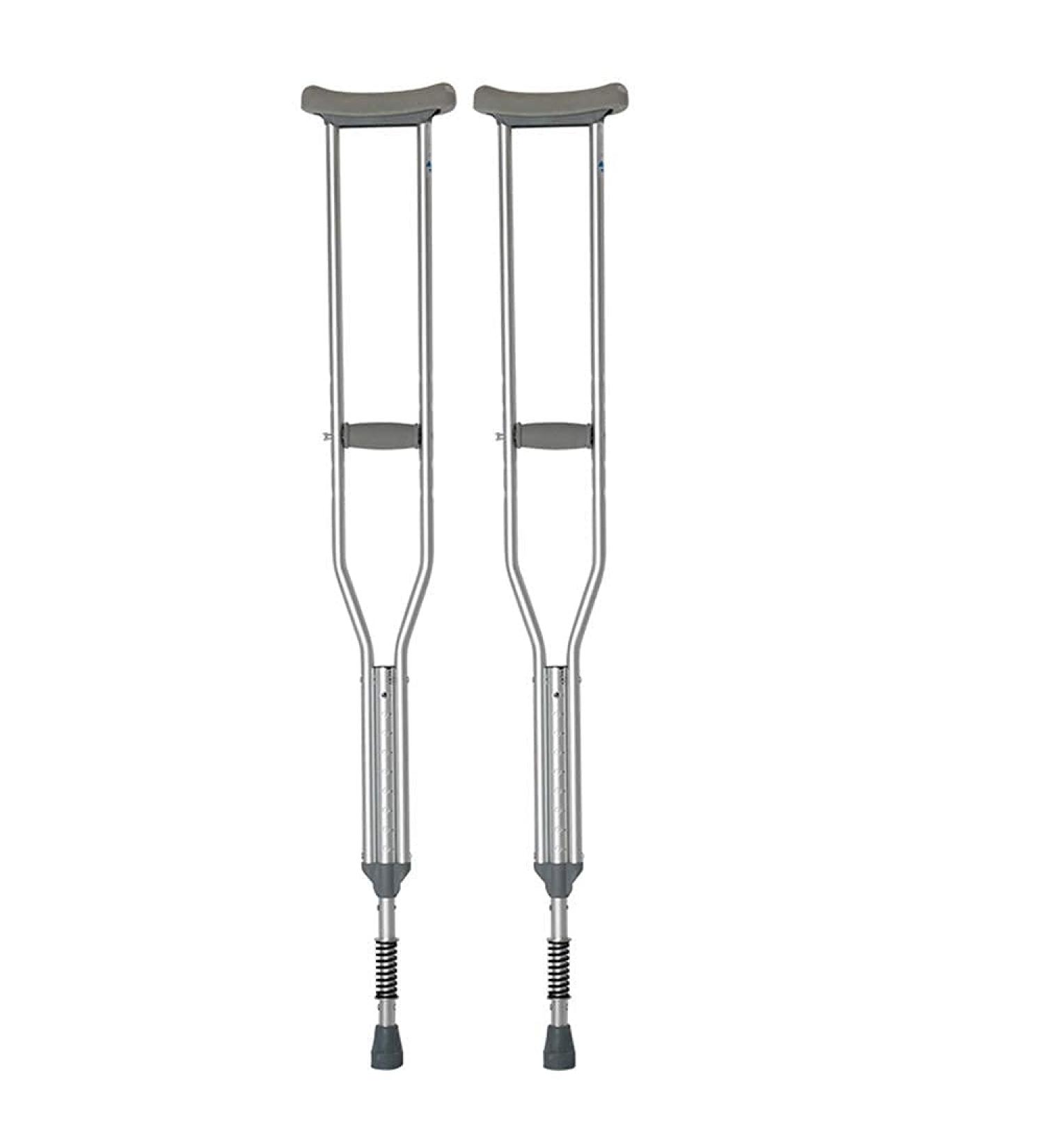 MidiLi Crutches Cane Double Height Adjustable Anti-Skid Underarm Crutch Thickened Aluminum Alloy Rehabilitation Supplies for Disabled People Everything is fine - Buy Online on GoSupps.com