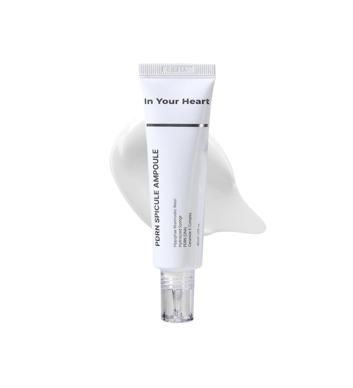 In Your Heart PDRN Spicule Ampoule Korean Skin Serum with PDRN Micro-Spicules and Ceramides | Hydrating & Radiance Support | 40ml / 1.35 fl oz - Buy Online on GoSupps.com