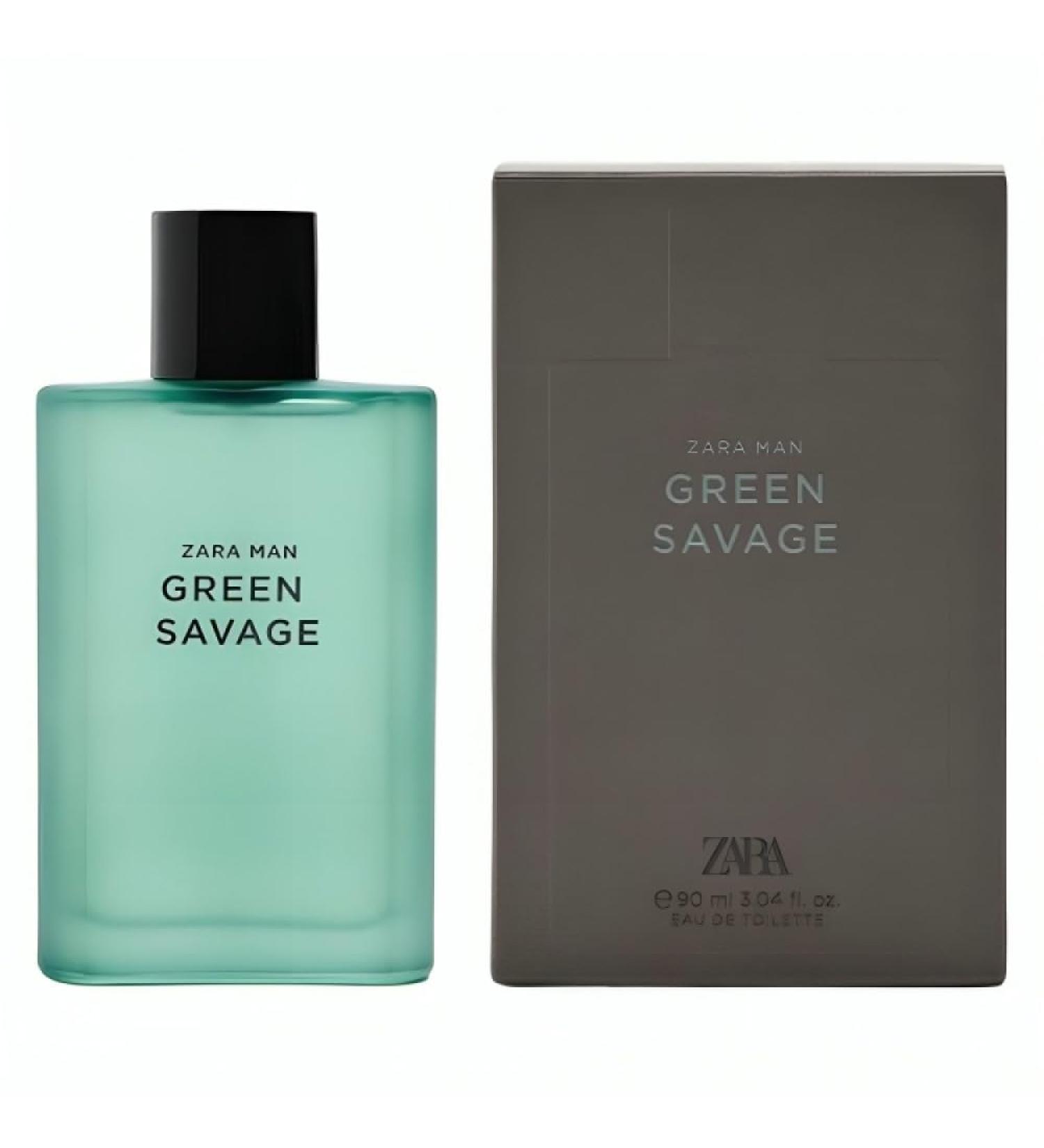 Zara Man Green Savage Cologne for Men EDT Eau De Toilette 90 ML (3.04 FL OZ) - Buy Online on GoSupps.com