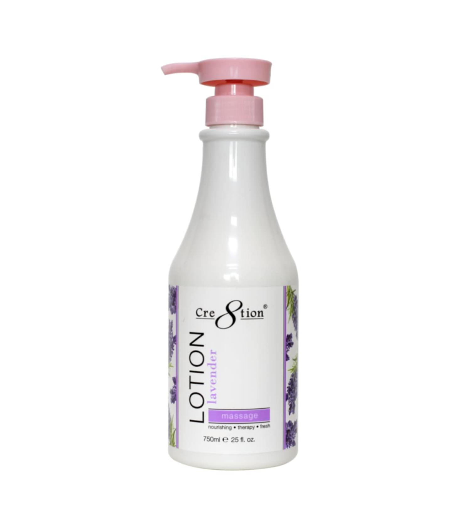 Cre8tion Spa Hand & Body Lotion Nourishing Skin Lotion Moisturizer From Dryness and Flaking 750ml / 25 fl oz (Lavender) - Buy Online on GoSupps.com