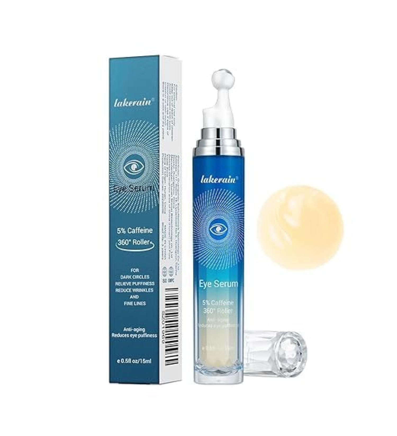 Caffeine Eye Serum - Reduce Dark Circles Puffiness & Wrinkles | Illuminating Anti-Aging Eye Treatment - Buy Online on GoSupps.com