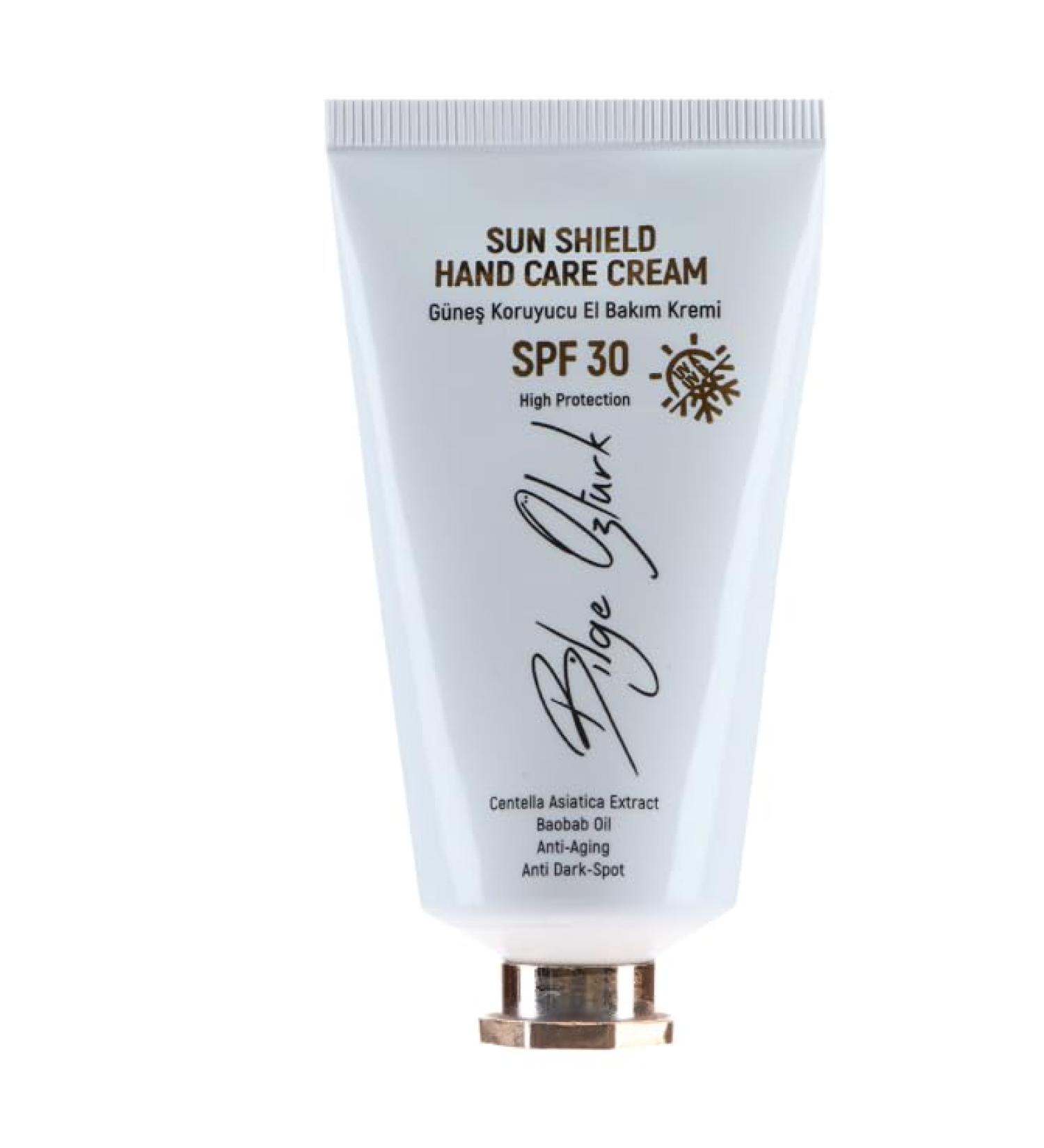 Bilge zturk Sunscreen Hand Care Cream SPF 30 With Vitamin E Baobab Oil And Centella Asiatica Extract Anti-Aging Anti-Dark Spot High Protection Hand Cream 50ml - Buy Online on GoSupps.com