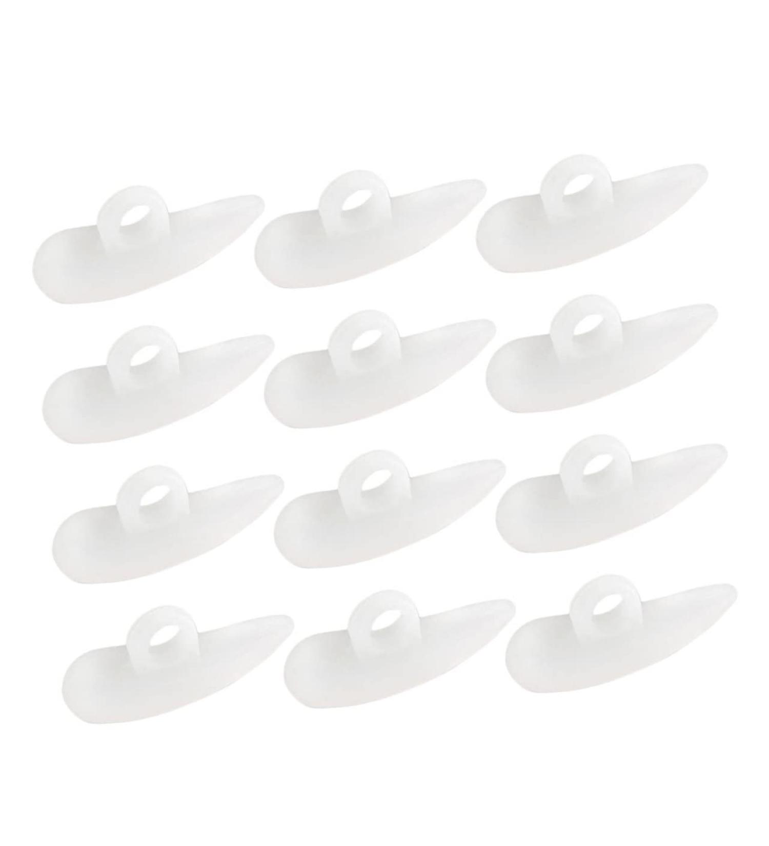 12pc Silicone Gel Middle Toe Support Pads Set - Foot Cushions for Running, Hammer Toe Relief & Toe Separation - Buy Online on GoSupps.com