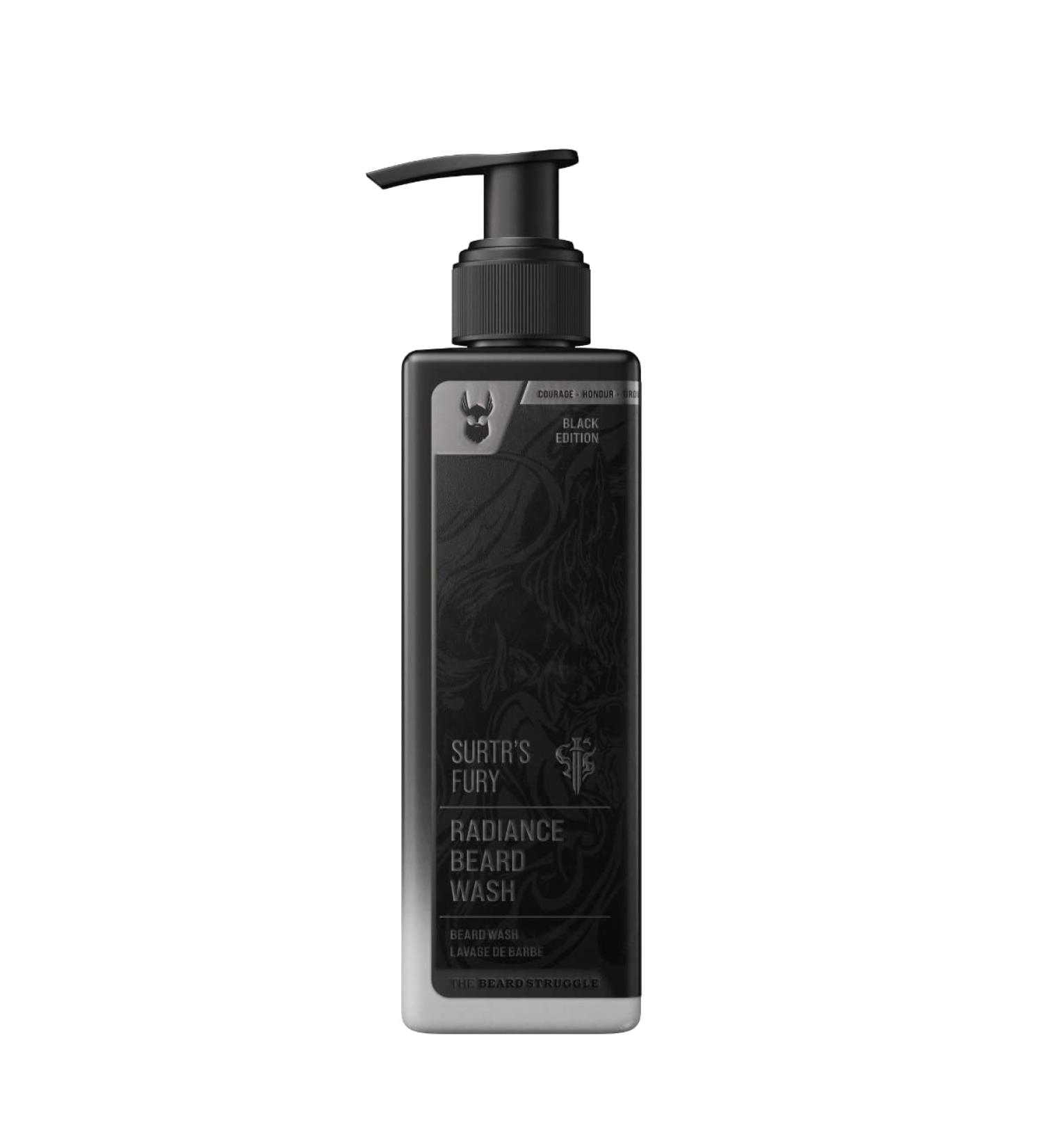 The Beard Struggle Radiance Beard Wash - Platinum Collection Surtr's Fury (240ml) - Viking Beard Wash for Men - Buy Online on GoSupps.com