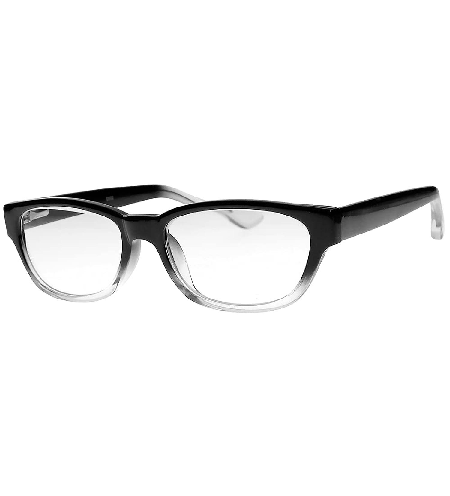 Clear Glass Reading Glasses with Real Glass Lenses | Stylish Acetate Frames | Magnification +0.25 to +3.00 - Buy Online on GoSupps.com