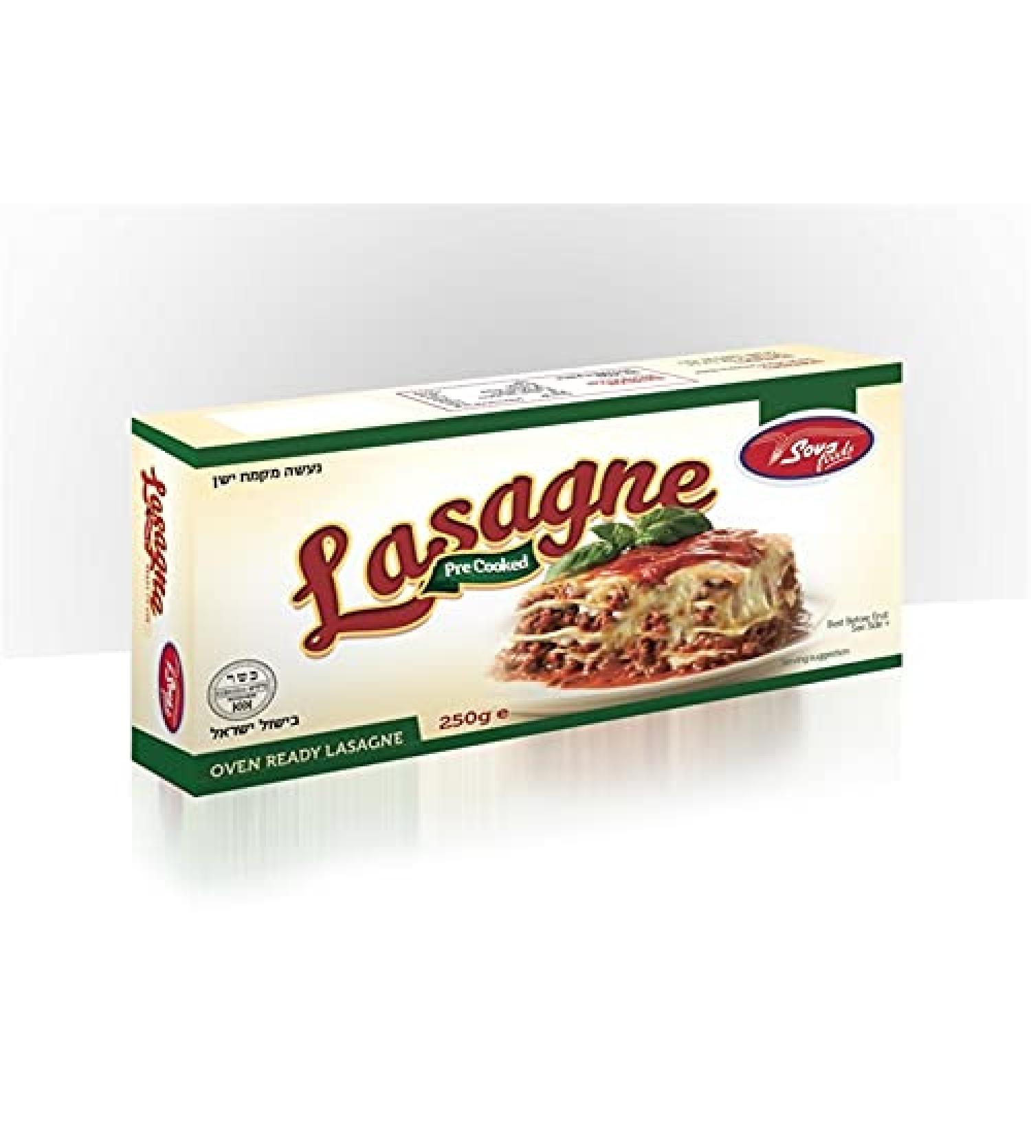 Sova Pre Cooked Lasagne - Oven Ready - No Boiling Required - 250g Approx. 15 Sheets