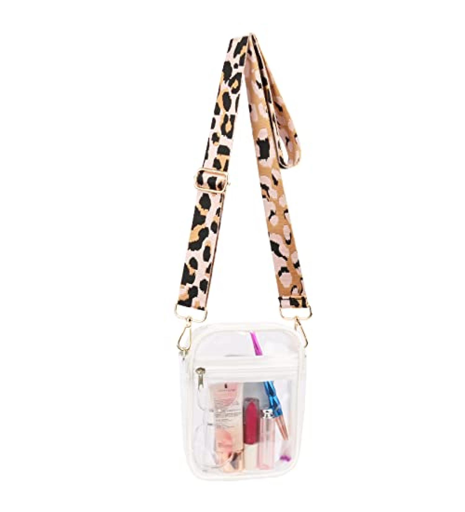 Clear Purse for Women - Stadium Approved Crossbody Shoulder Bag - B-White-1 - Buy Online on GoSupps.com