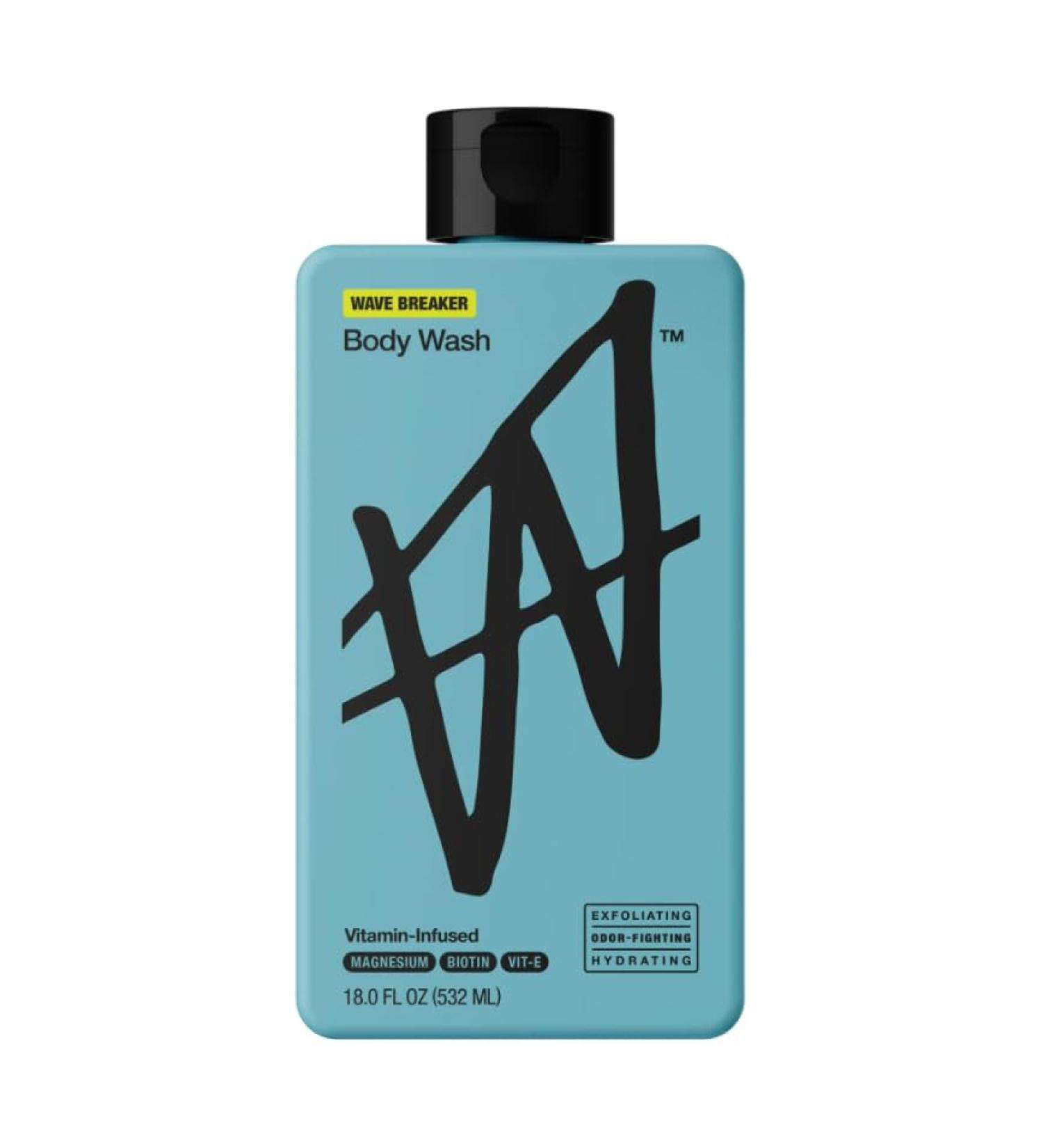 W By Jake Paul Body Wash - Exfoliating & Hydrating - Wave Breaker 18 fl oz | International Shipping Available - Buy Online on GoSupps.com