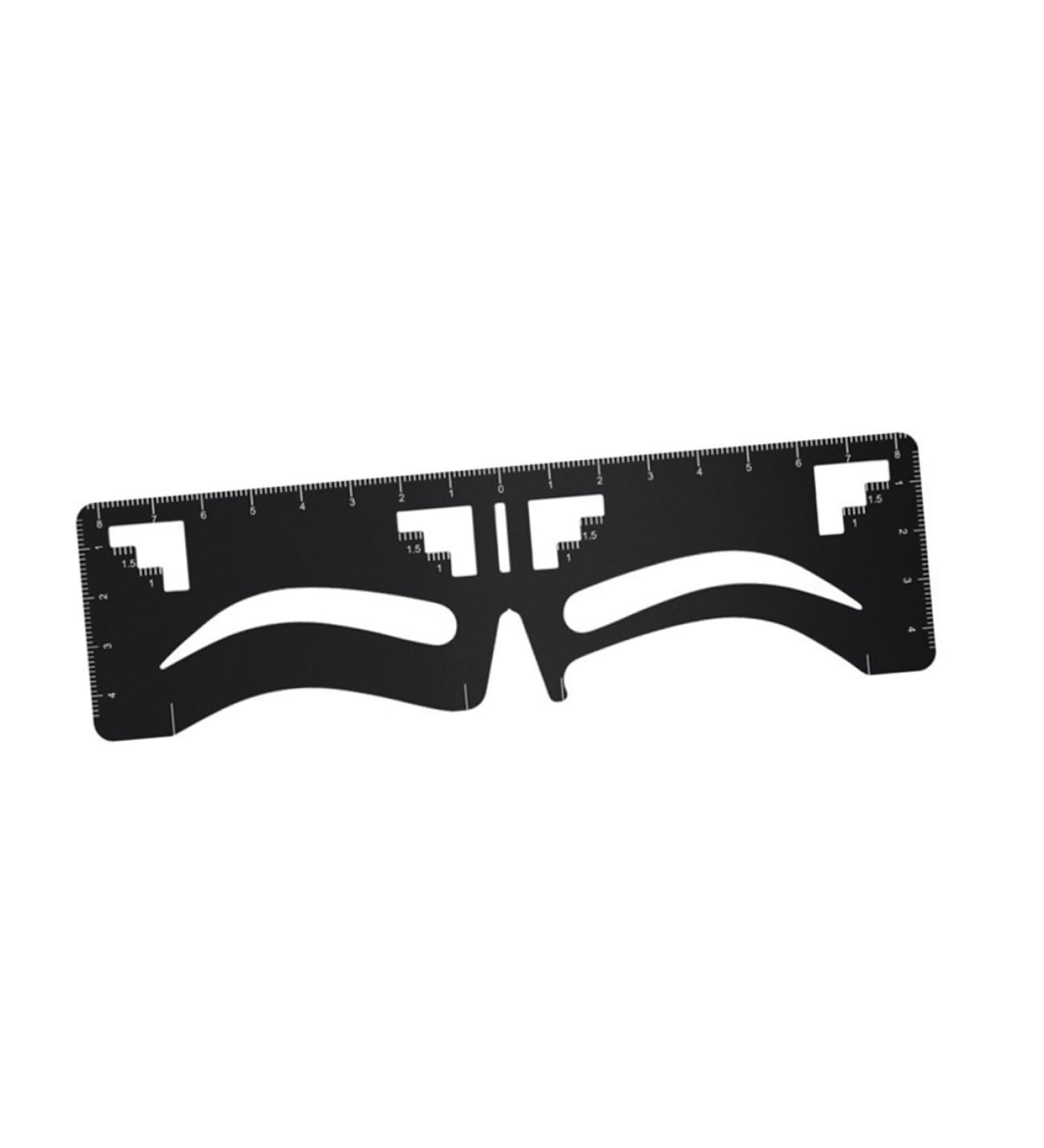 DOITOOL Eyebrow Design Eyebrow Card Transparent Ruler Mapping Ruler Eyebrow Drawing Tool Scale Eyebrow Shape - Buy Online on GoSupps.com