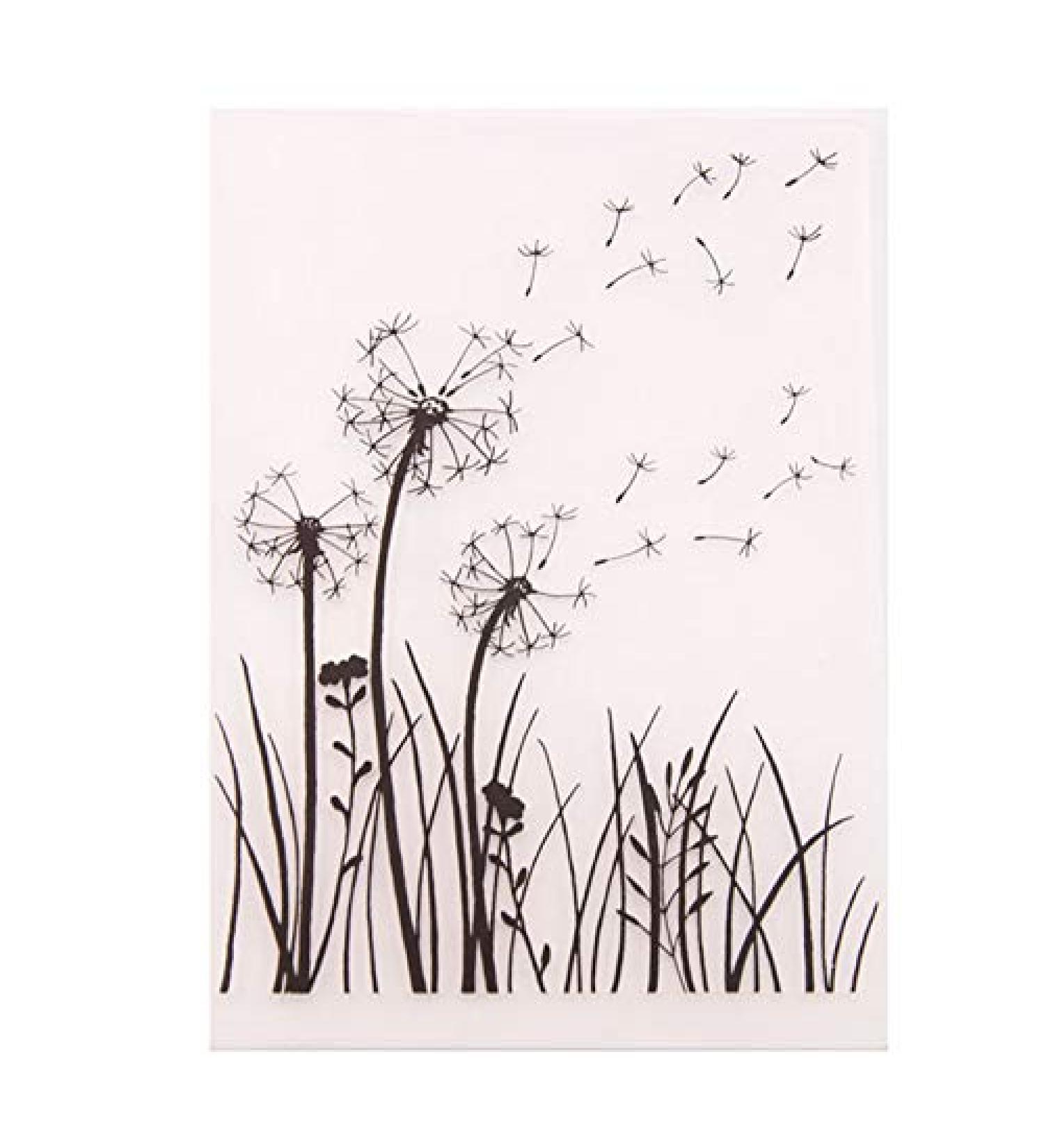Joyful Home 1PC Dandelion Background Embossing Folder - DIY Floral Card Making Template - Buy Online on GoSupps.com