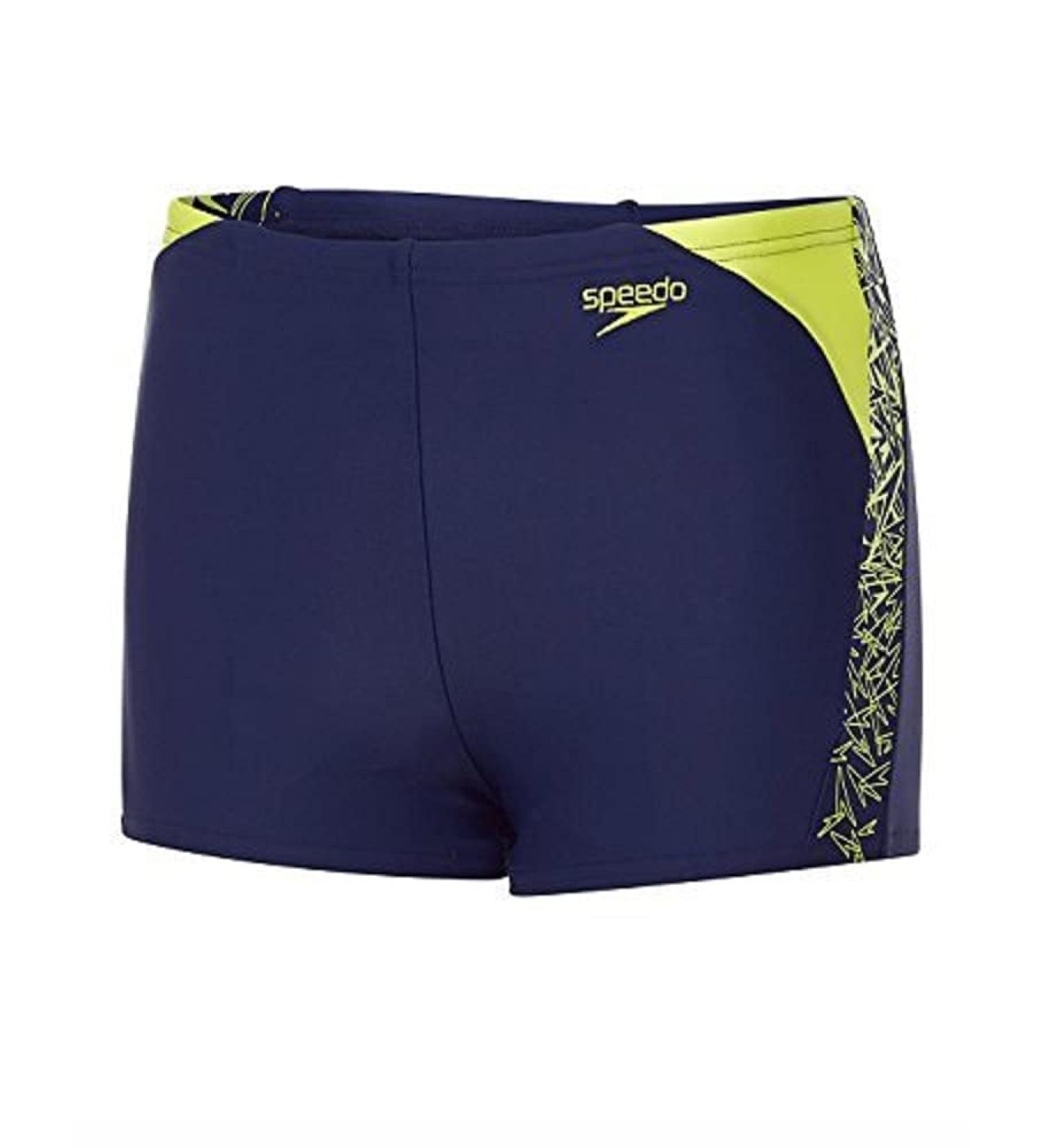 Speedo Boys Boom Splice Aquashorts 128 EU Navy/Lime Punch