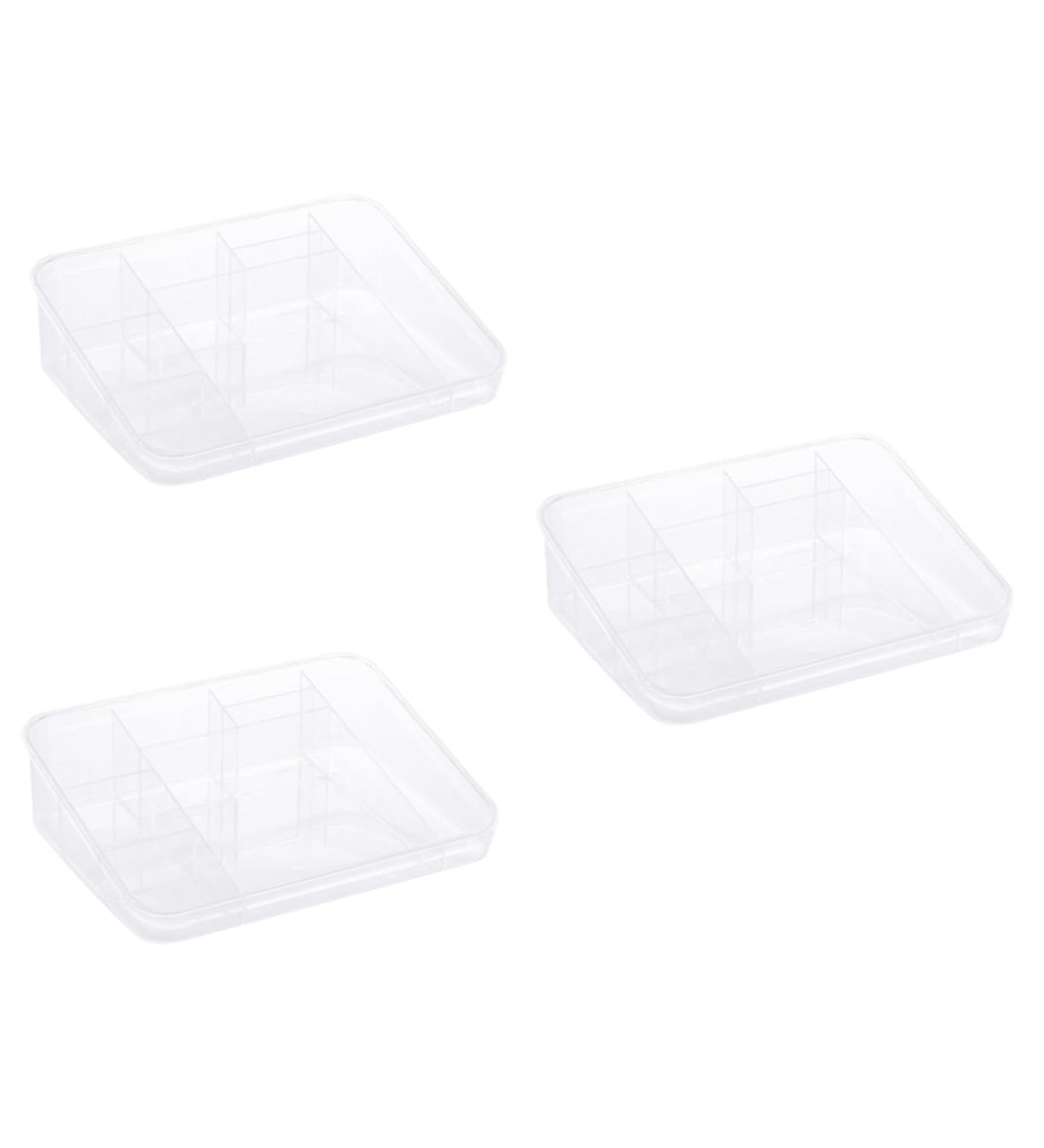 FOMIYES 3pcs box Desktop Powder Acrylic Shadow Eye Organizer Lipsticks Storage Blusher Display Makeup mediumx3pcs Picture 1x3pcs - Buy Online on GoSupps.com