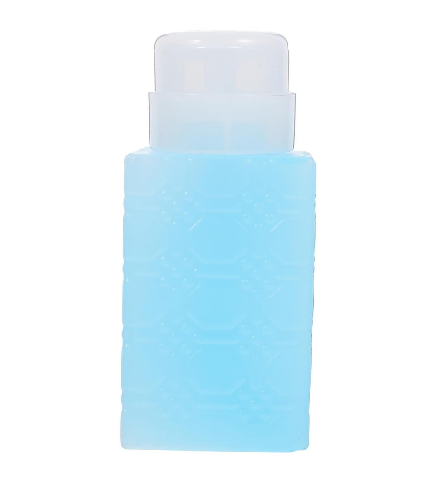 Beaupretty Alcohol Nail Polish Nail Oil Pump Dispenser Bottle Push down Push down Pump Dispenser Pump Bottle Dispenser Liquid Pump Dispenser Plastic Travel Water Dispenser Makeup Remover 6x5x13cm Blue - Buy Online on GoSupps.com
