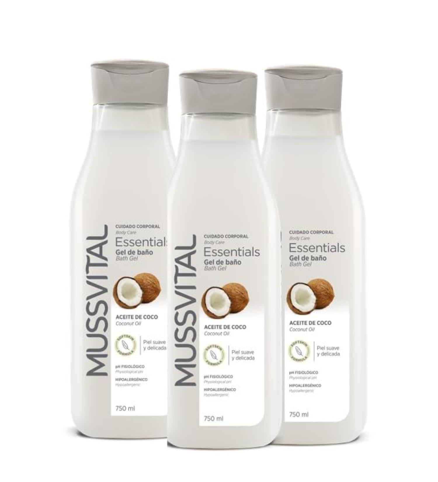 Peroxfarma Mussvital Coconut gel 3 x 750 ml - Buy Online on GoSupps.com