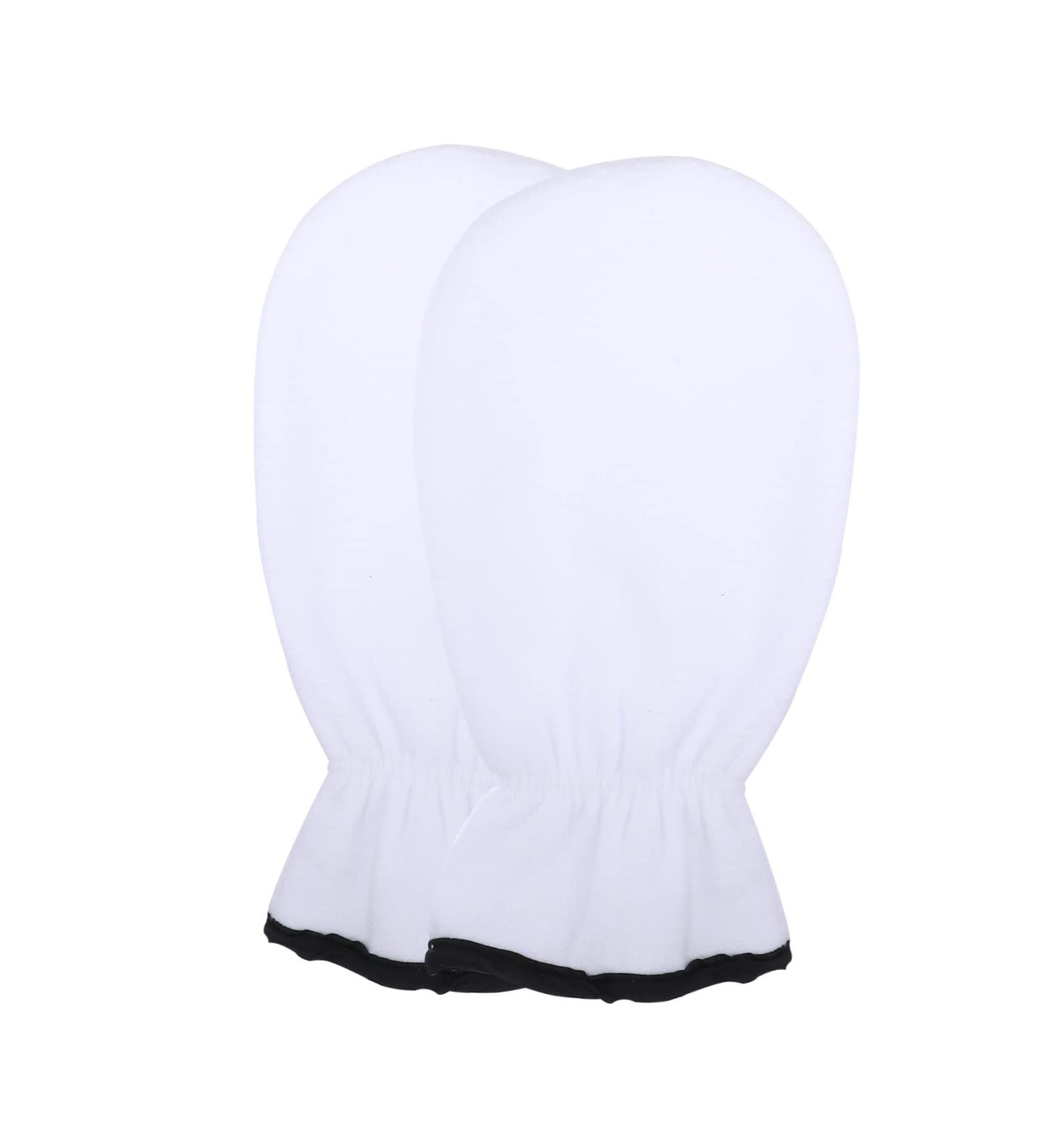 1 Pair Exfoliating Hand Mask Gloves Lotion Glove Lotion Hand Black Cotton Gloves Women Exfoliate Glove Fingerless Gloves Heat Preservation Gloves Miss Body Dry Skin White Polyester - Buy Online on GoSupps.com