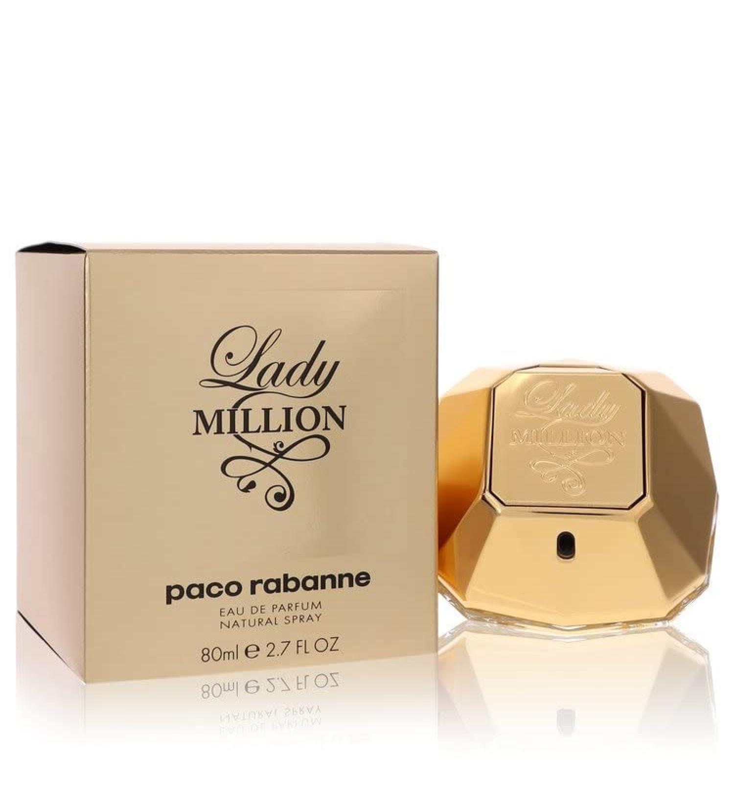 Lady Million by Paco Rabanne 2.7 oz Eau de Parfum Spray 2.7 Fl Oz (Pack of 1)
