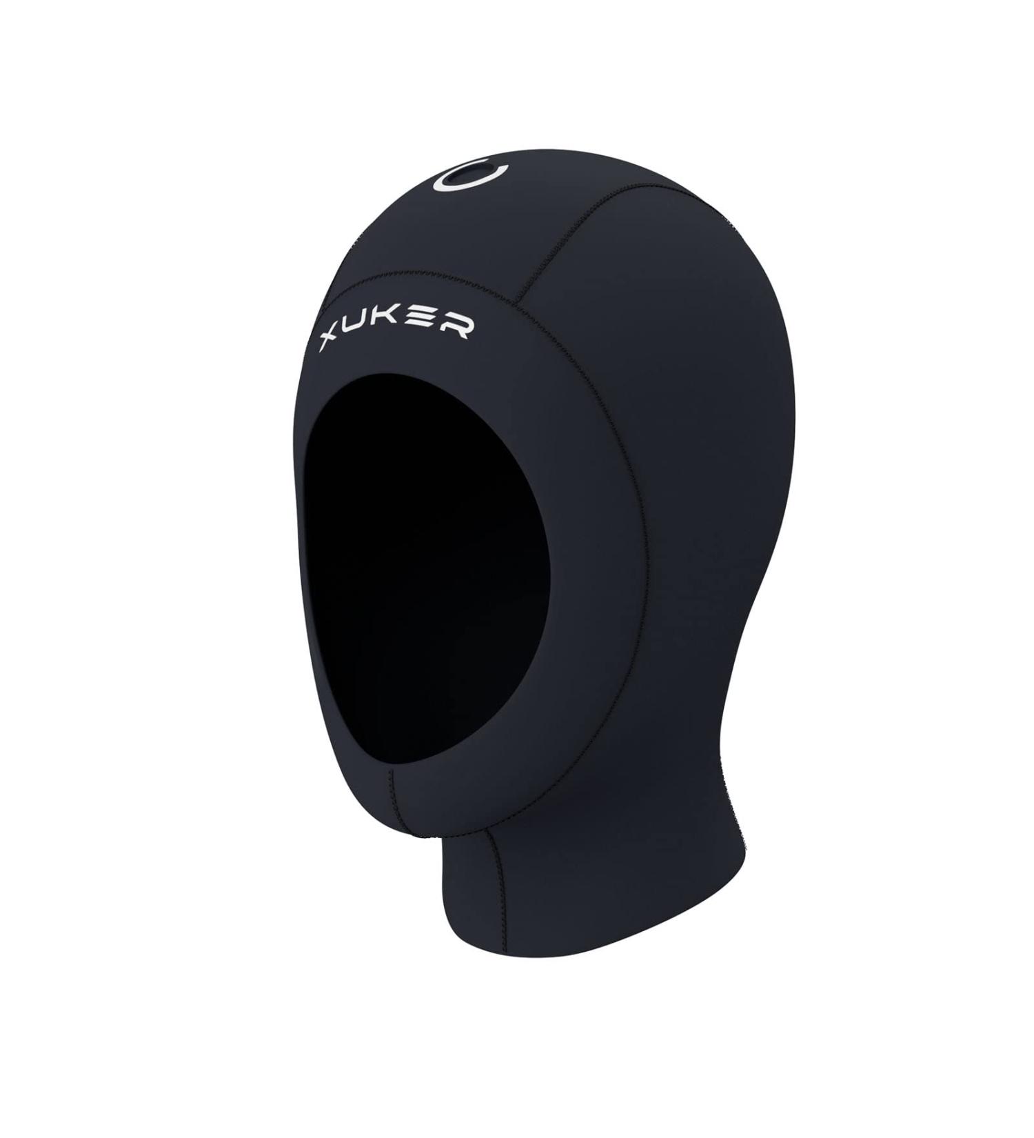 XUKER Neoprene Wetsuit Hood 3mm for Men Women - Diving Cap for Surfing, Snorkeling, Swimming - Thermal Hood for Water Sports - Black, Large - Buy Online on GoSupps.com