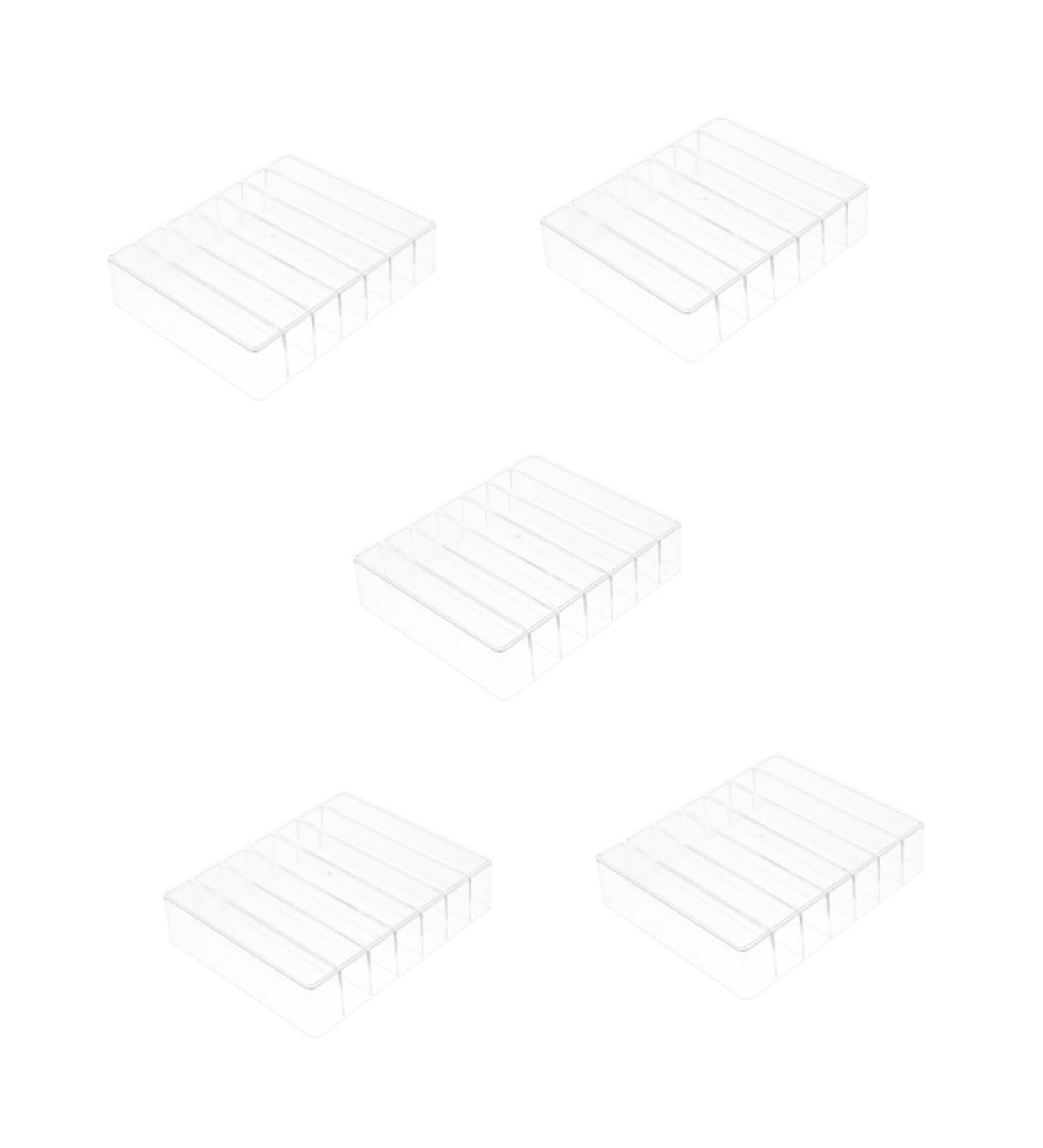 Beavorty 5pcs eyeshadow tray storage box 7 Spaces Transparent Makeup Organizer vanity makeup organizer - Buy Online on GoSupps.com