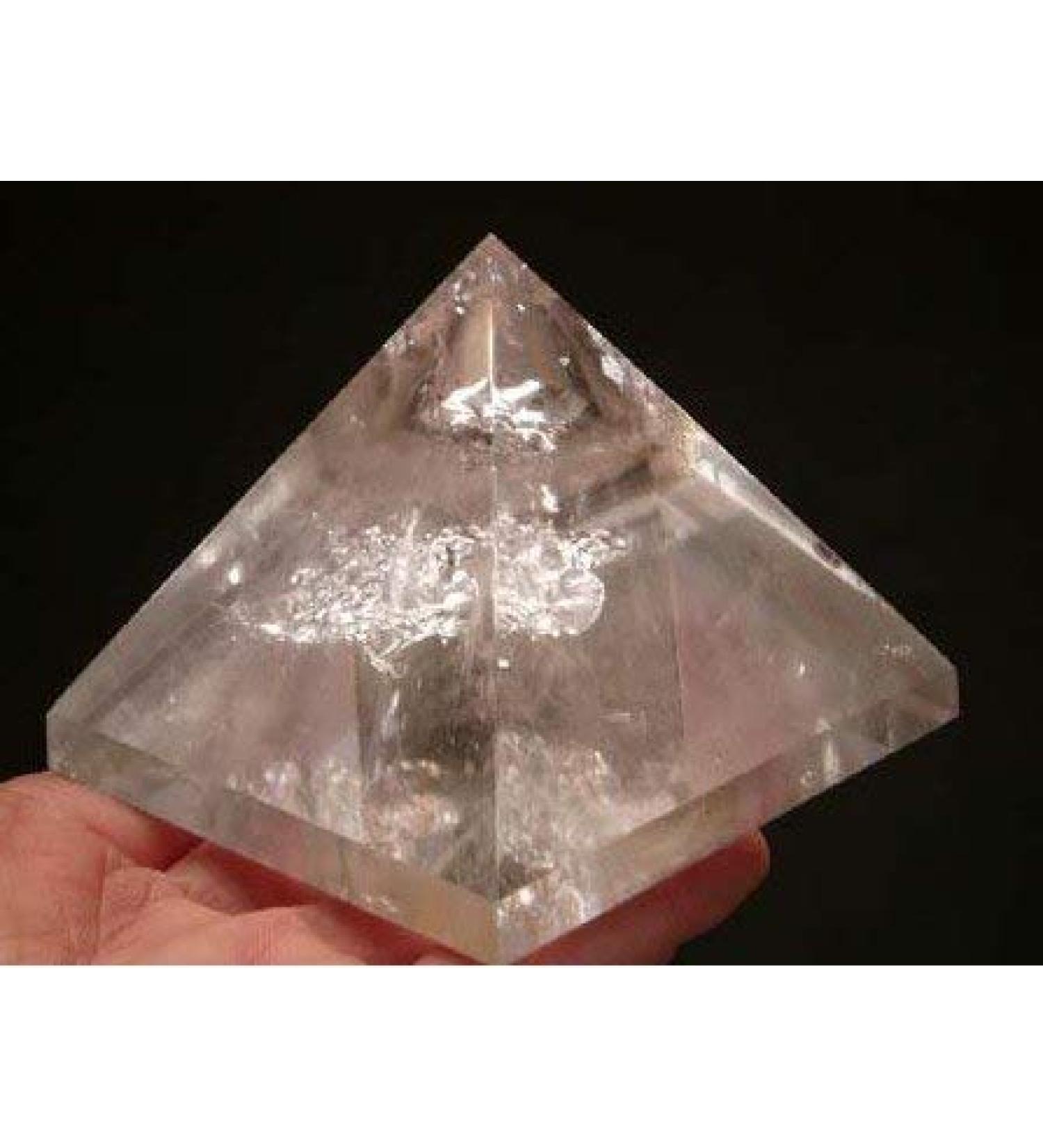 Clear Natural Quartz Crystal Pyramid 230g ningxiao