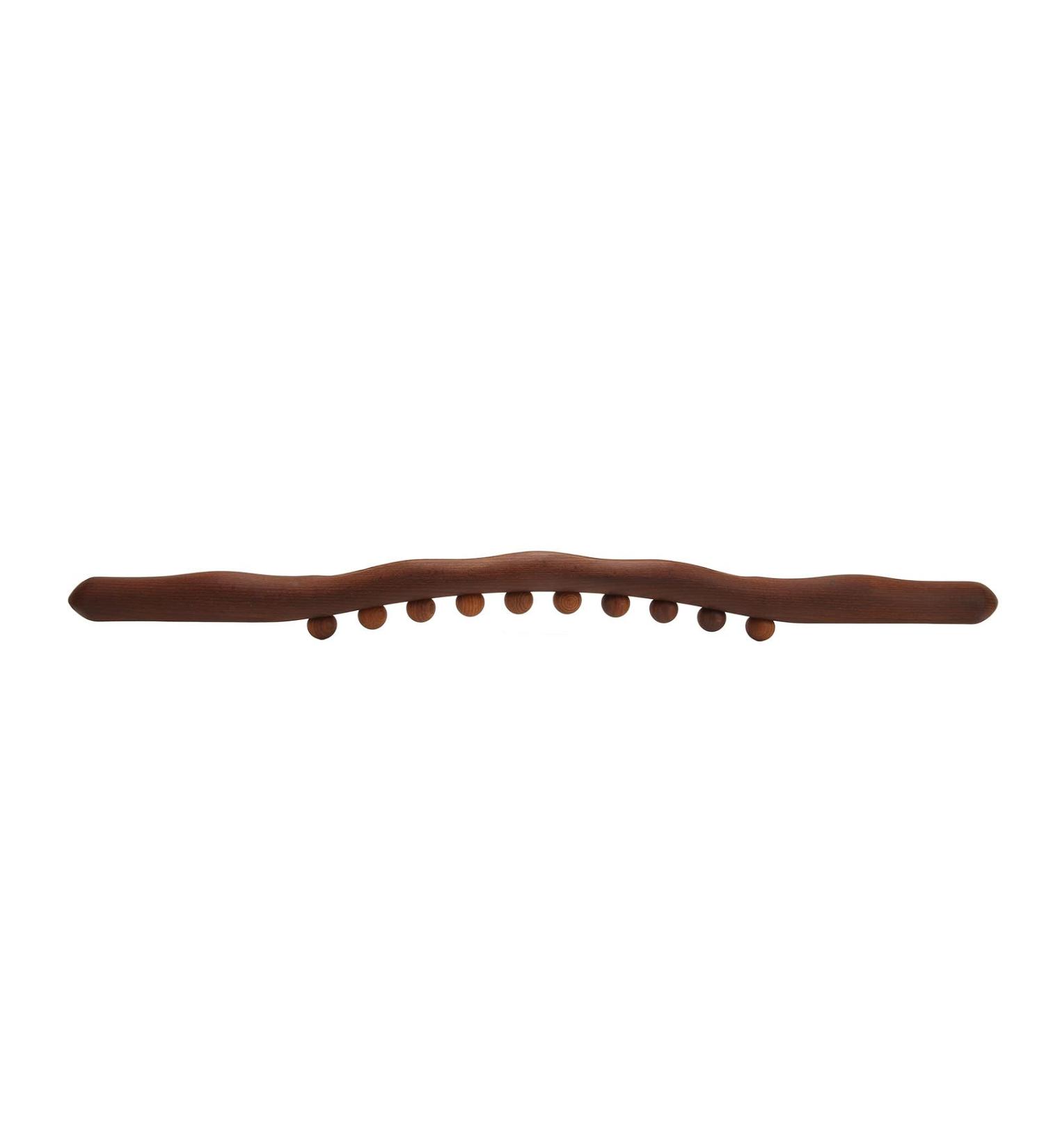 Hurrise Anti-Cellulite Wooden GUA SHA Stick | Trigger Point Massage Roller with 10 Massage Points | Non-Slip Handle for Effective Back Massage - Shop Now! - Buy Online on GoSupps.com