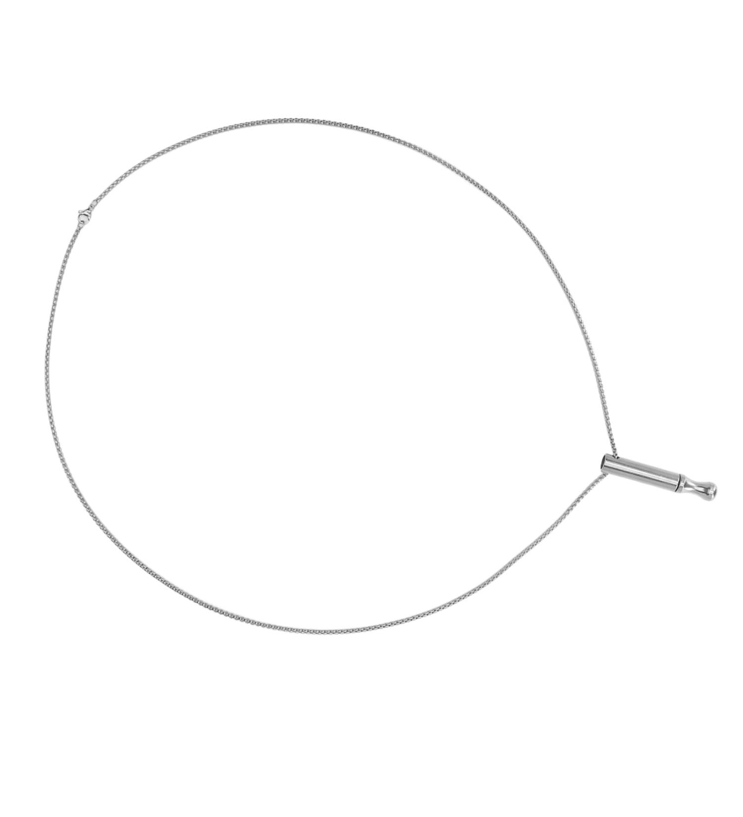 Buy Meditation Necklace - Stainless Steel Breathing Necklace for Anxiety Relief | Unisex Relaxation Jewelry - Buy Online on GoSupps.com