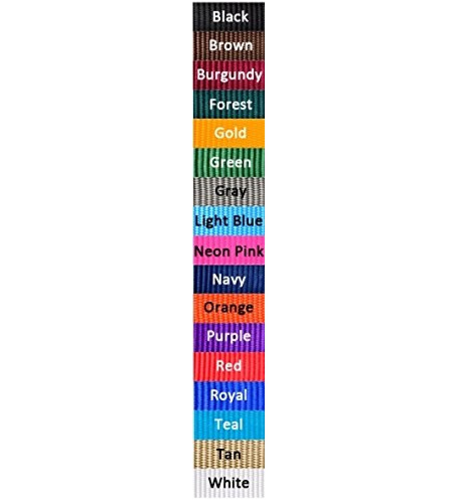 Jacks Safety Cross Ties Set of 2 Heavy Weight Poly Webbing (Royal)