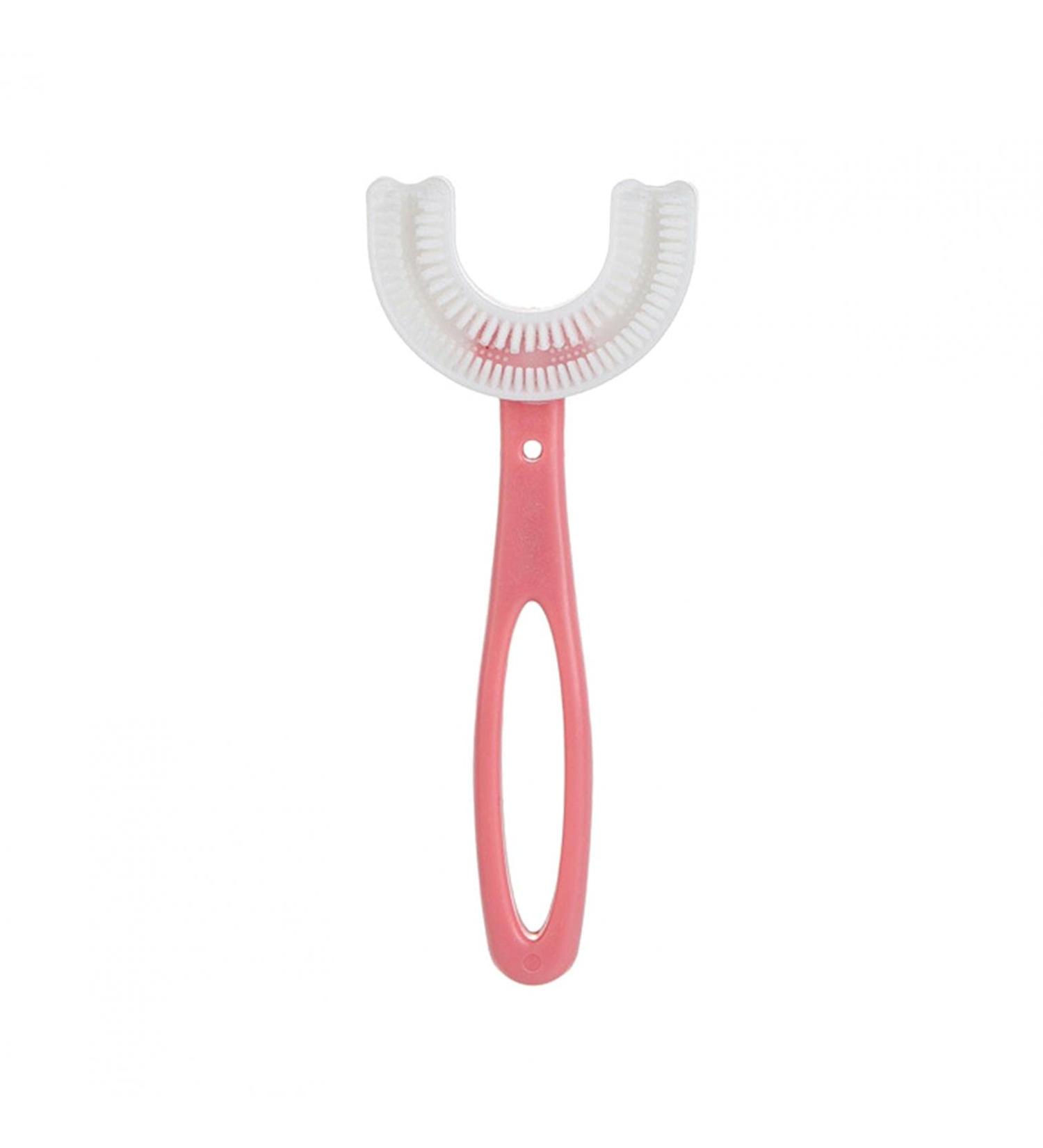 BfnzBdnz Kids Toothbrushes U- Shaped Toothbrush Soft Silicone Brush Head Toothbrush Oral Teeth Cleaning Toothbrush for Children's Soft Toothbrush 360 Silicone U-Shaped Toothbrush Toddlers Pink Pink-m - Buy Online on GoSupps.com